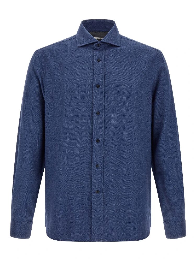 Blue Cotton Blouse