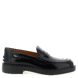 Black Calfskin Slip-On Loafers