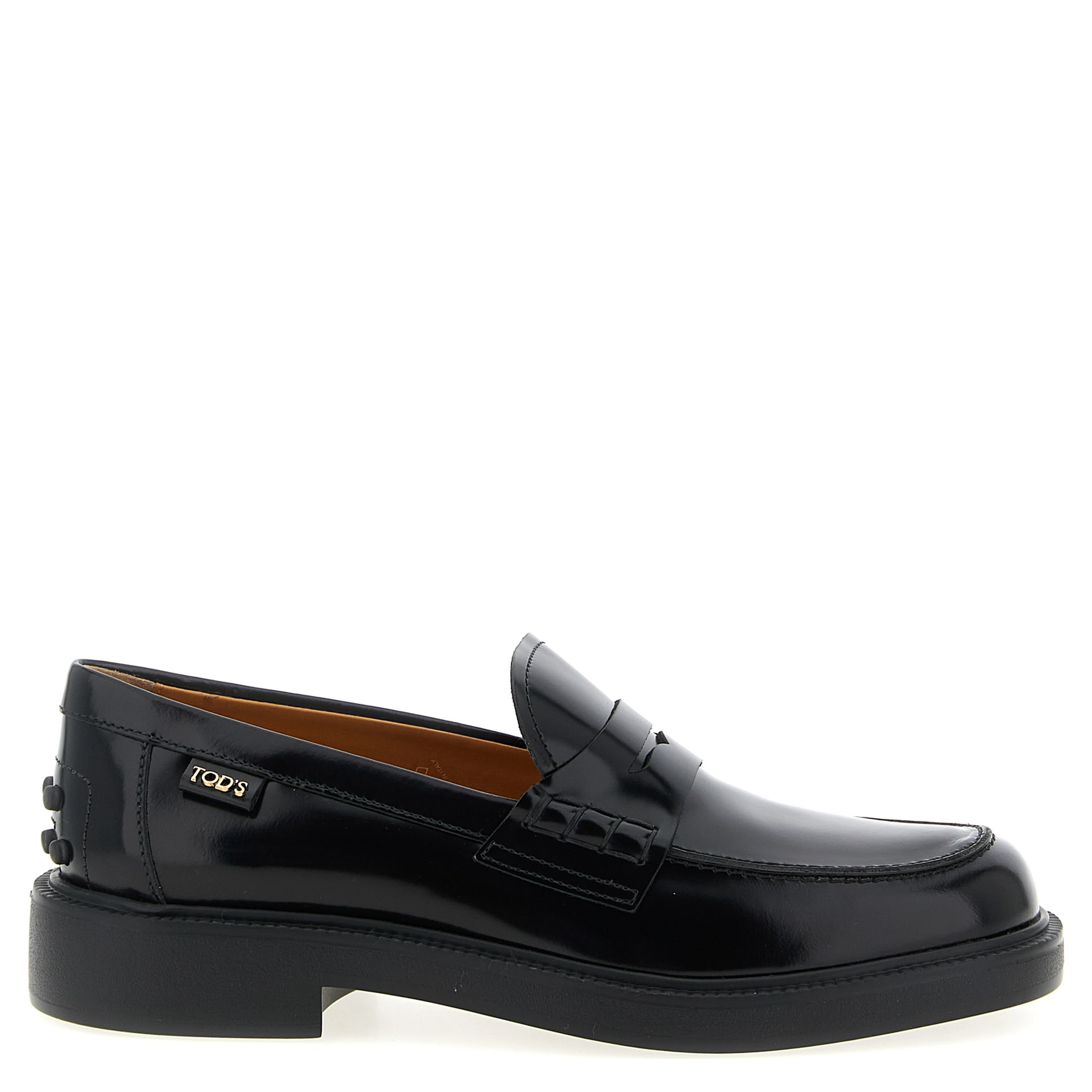 Black Calfskin Slip-On Loafers
