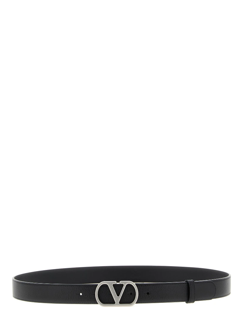 Black Calfskin Regular Belt