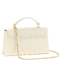 White Leather Crossbody Bag