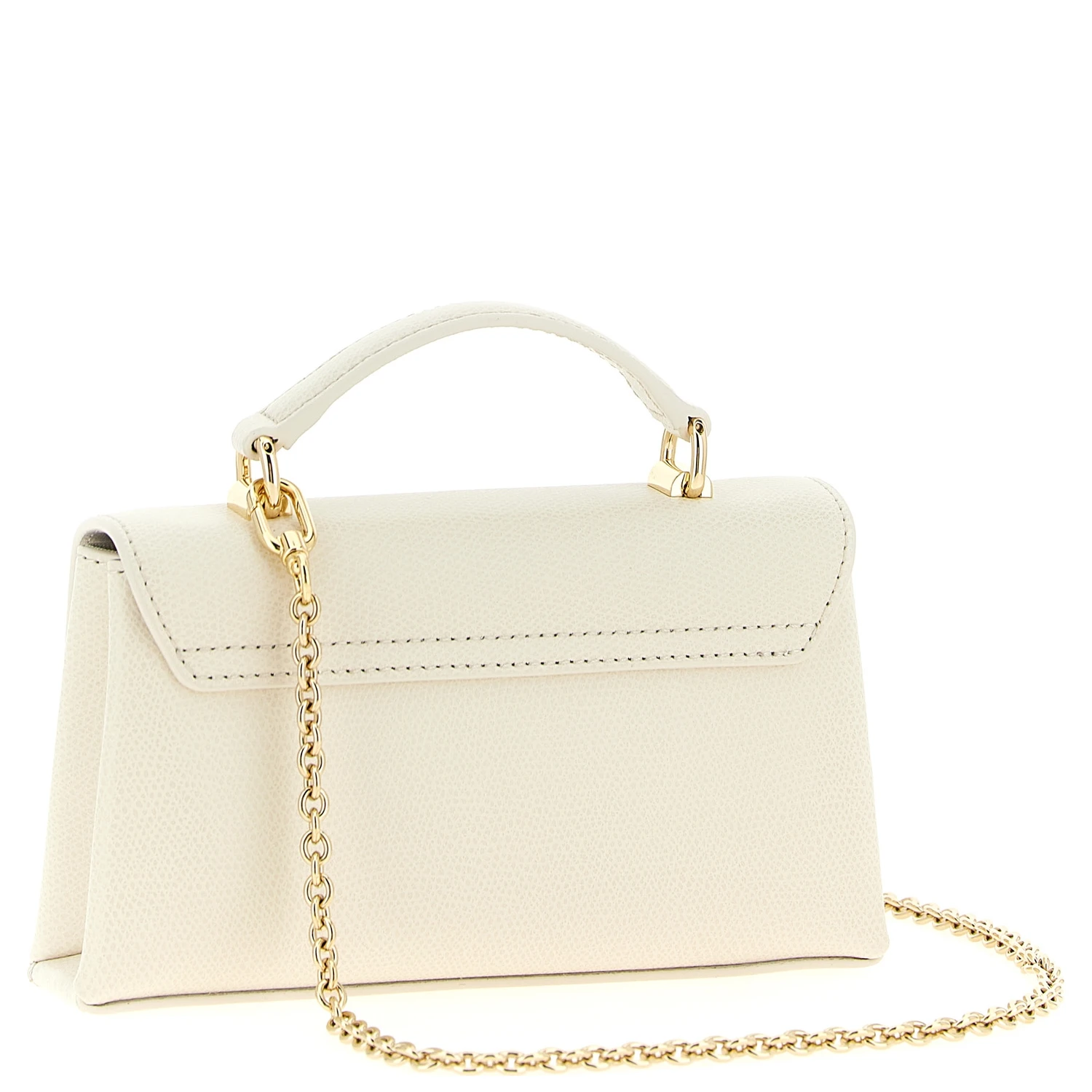 White Leather Crossbody Bag