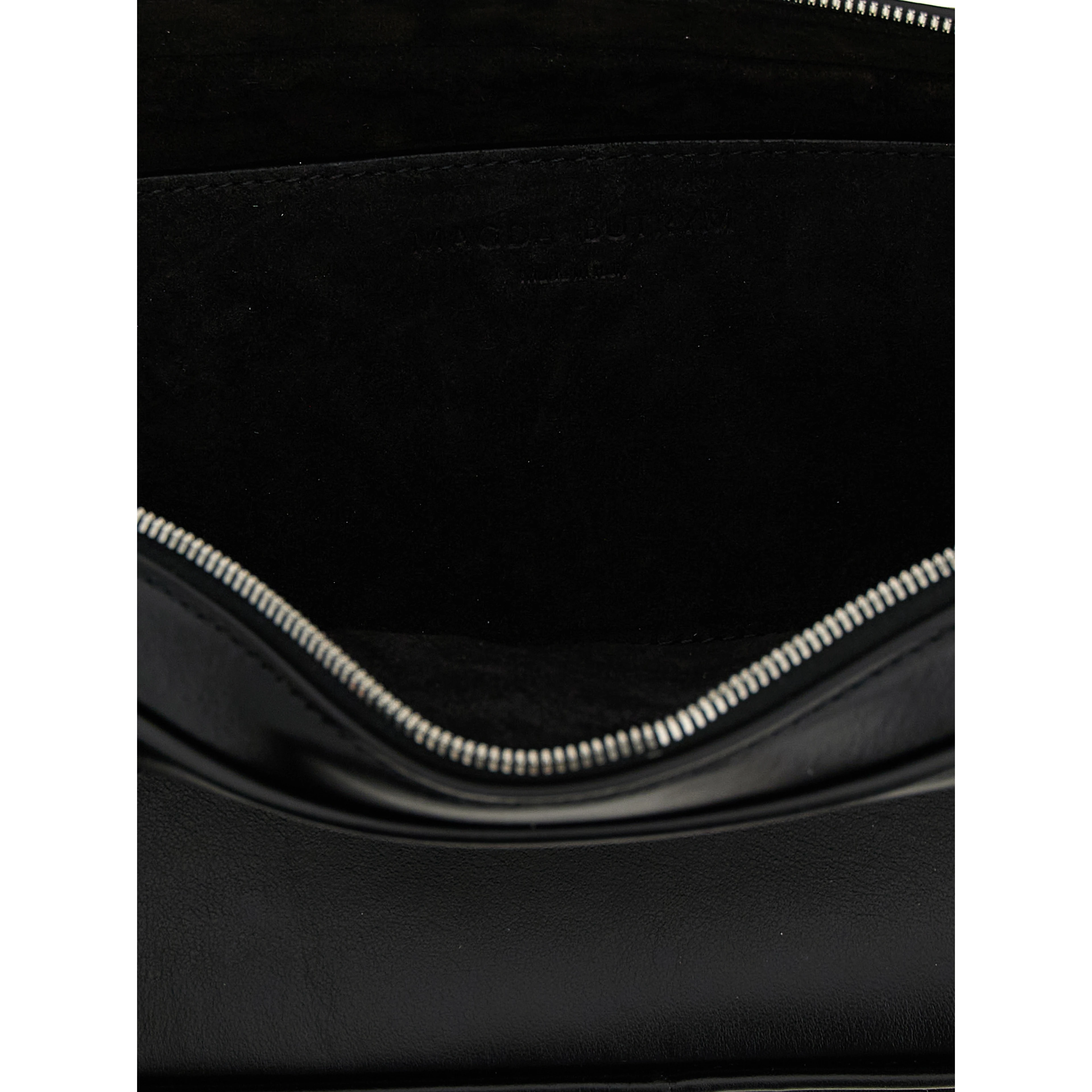 Black Calfskin Shoulder Bag