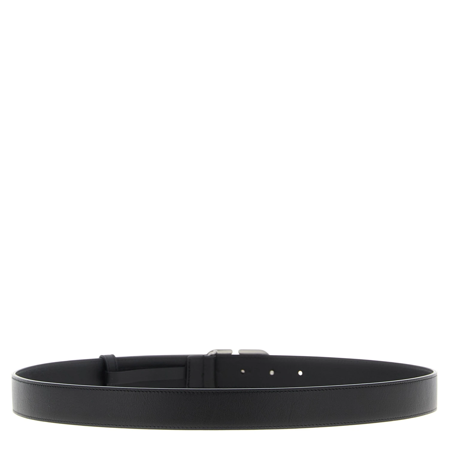 Black Calfskin Regular Belt
