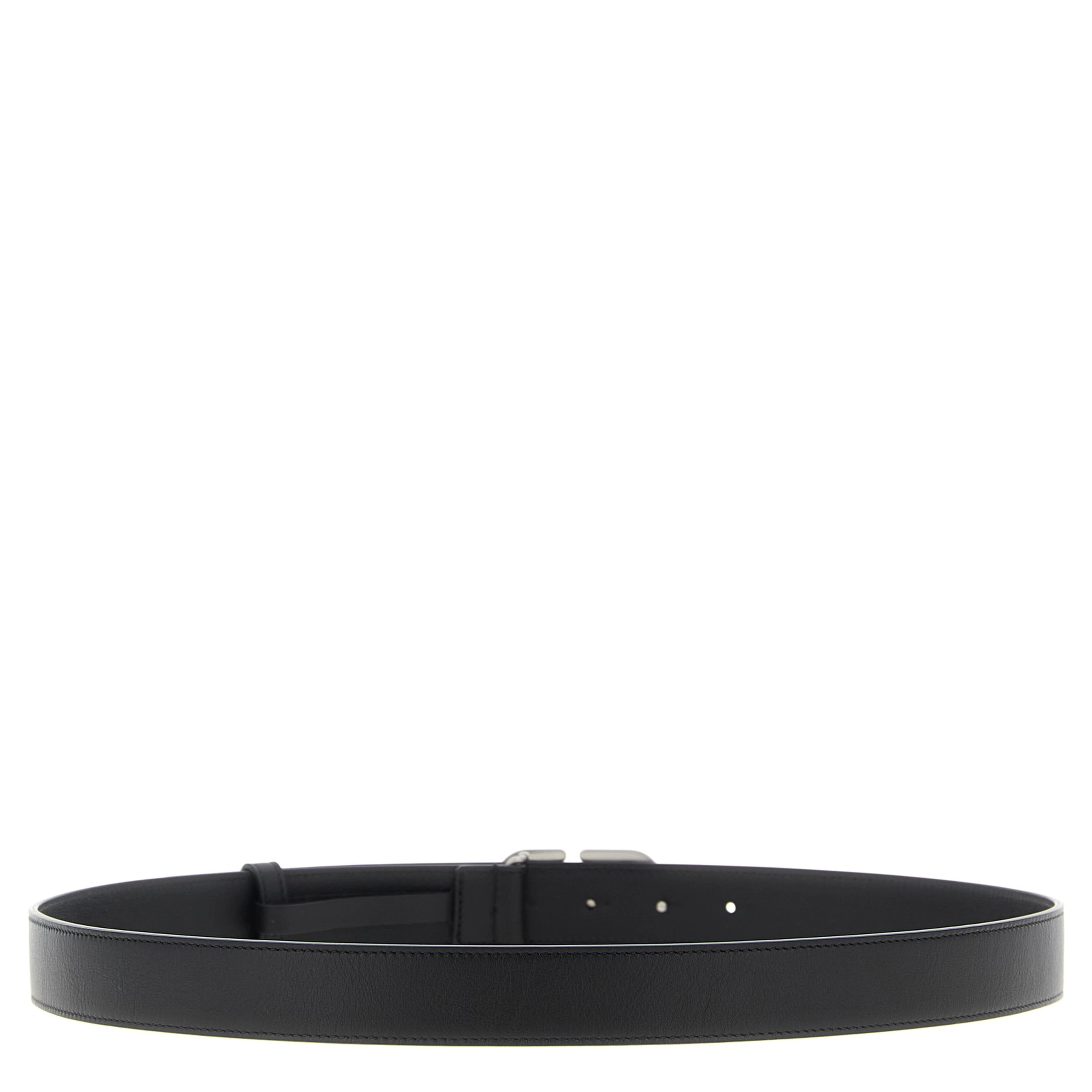 Black Calfskin Regular Belt