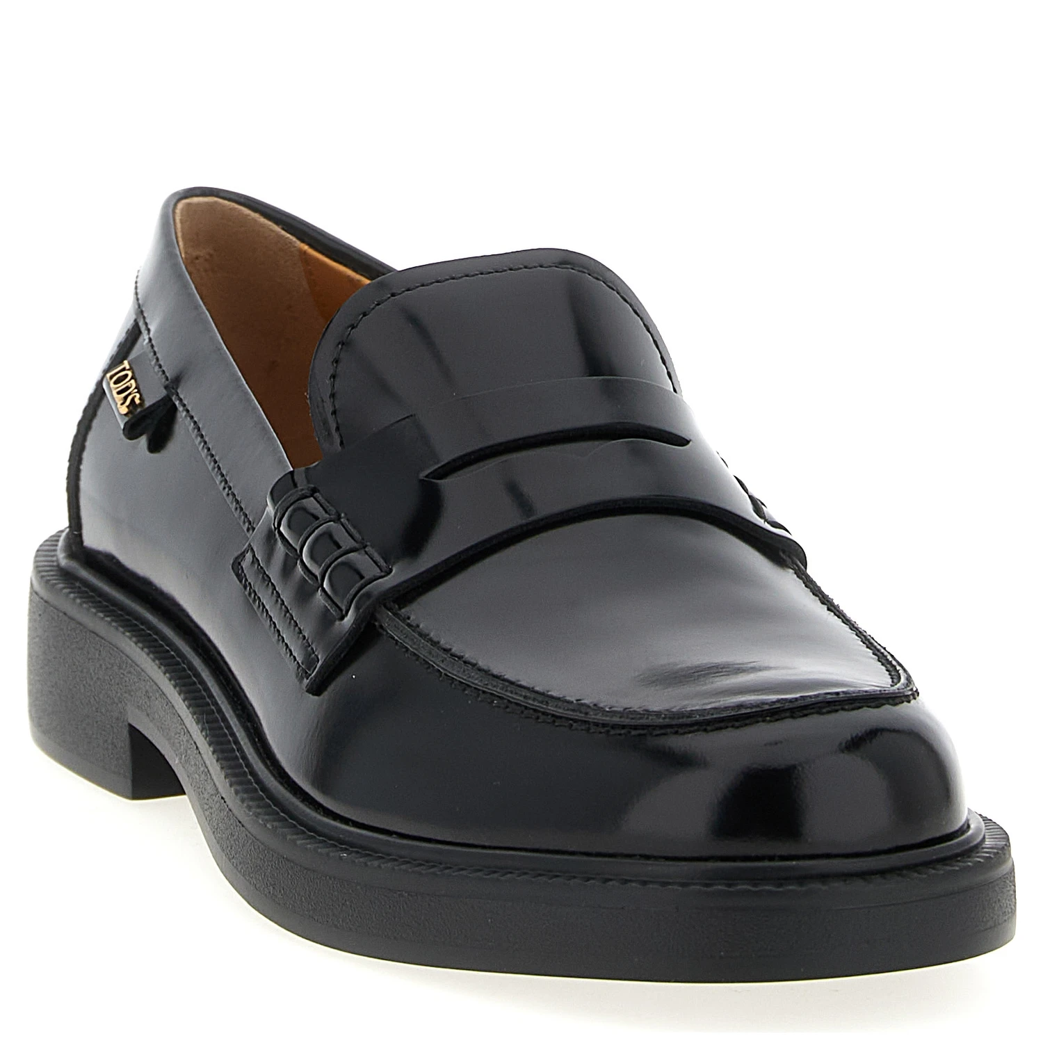 Black Calfskin Slip-On Loafers