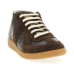 Brown Calfskin Athletic Sneakers