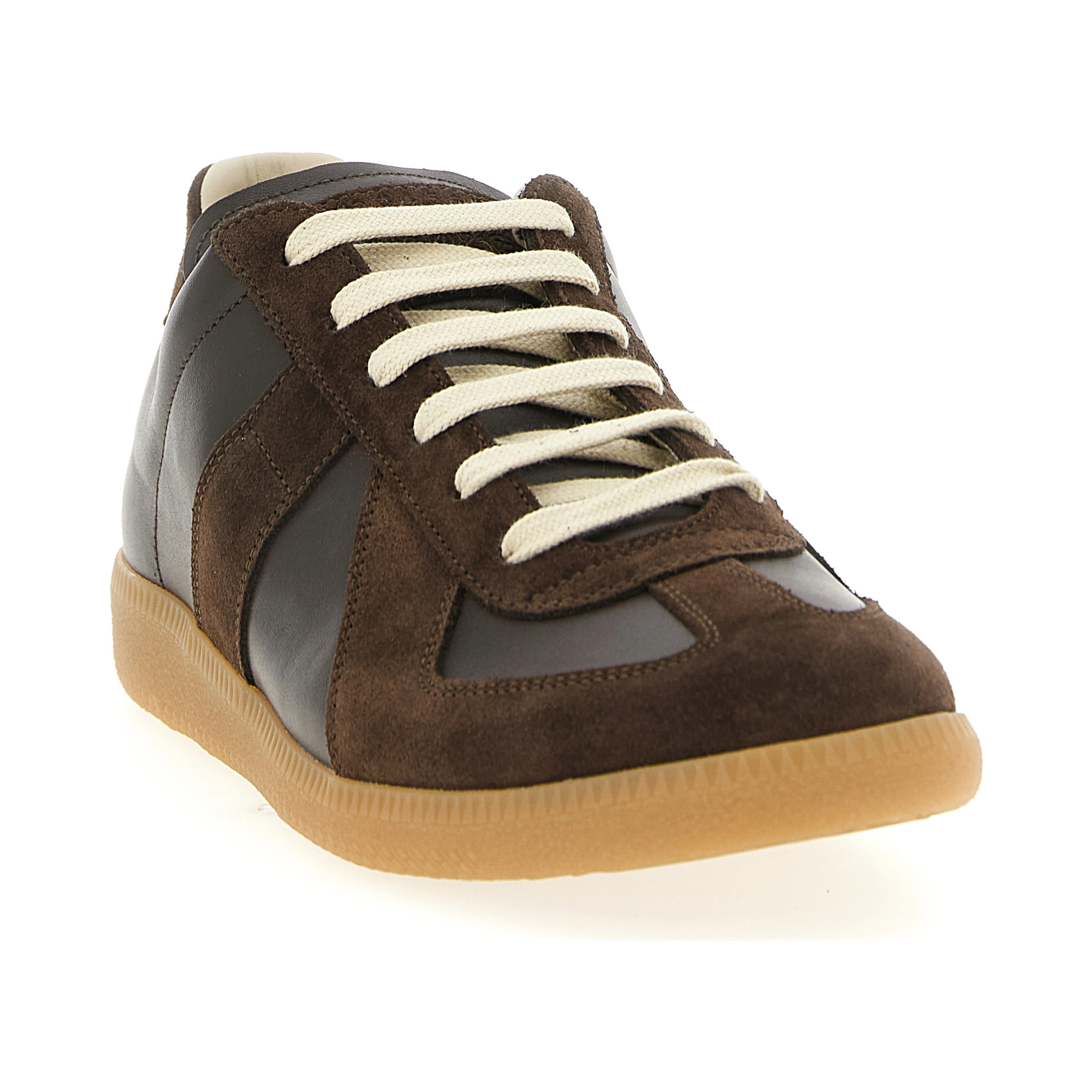Brown Calfskin Athletic Sneakers