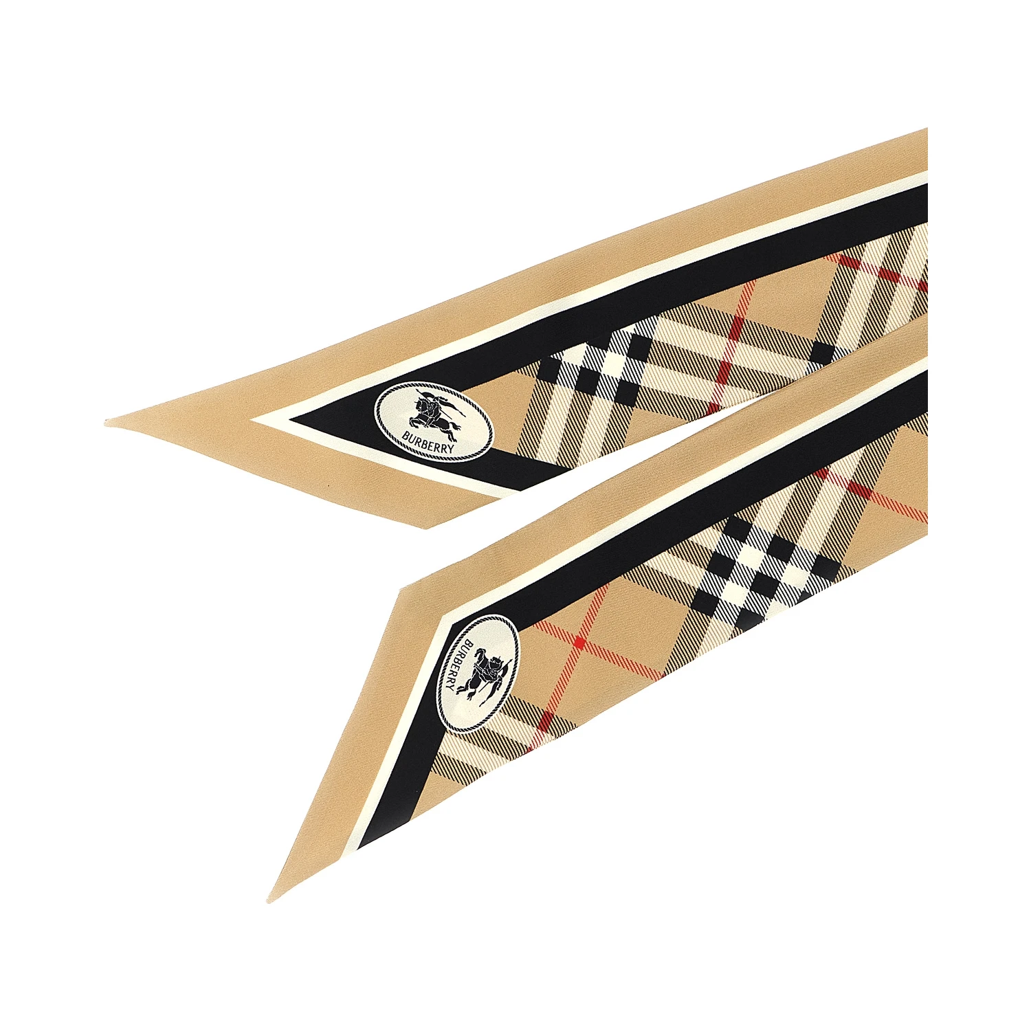 Beige Satin Foulard