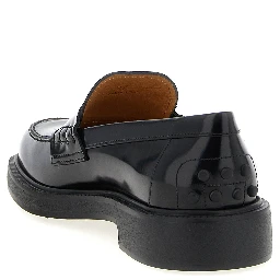 Black Calfskin Slip-On Loafers