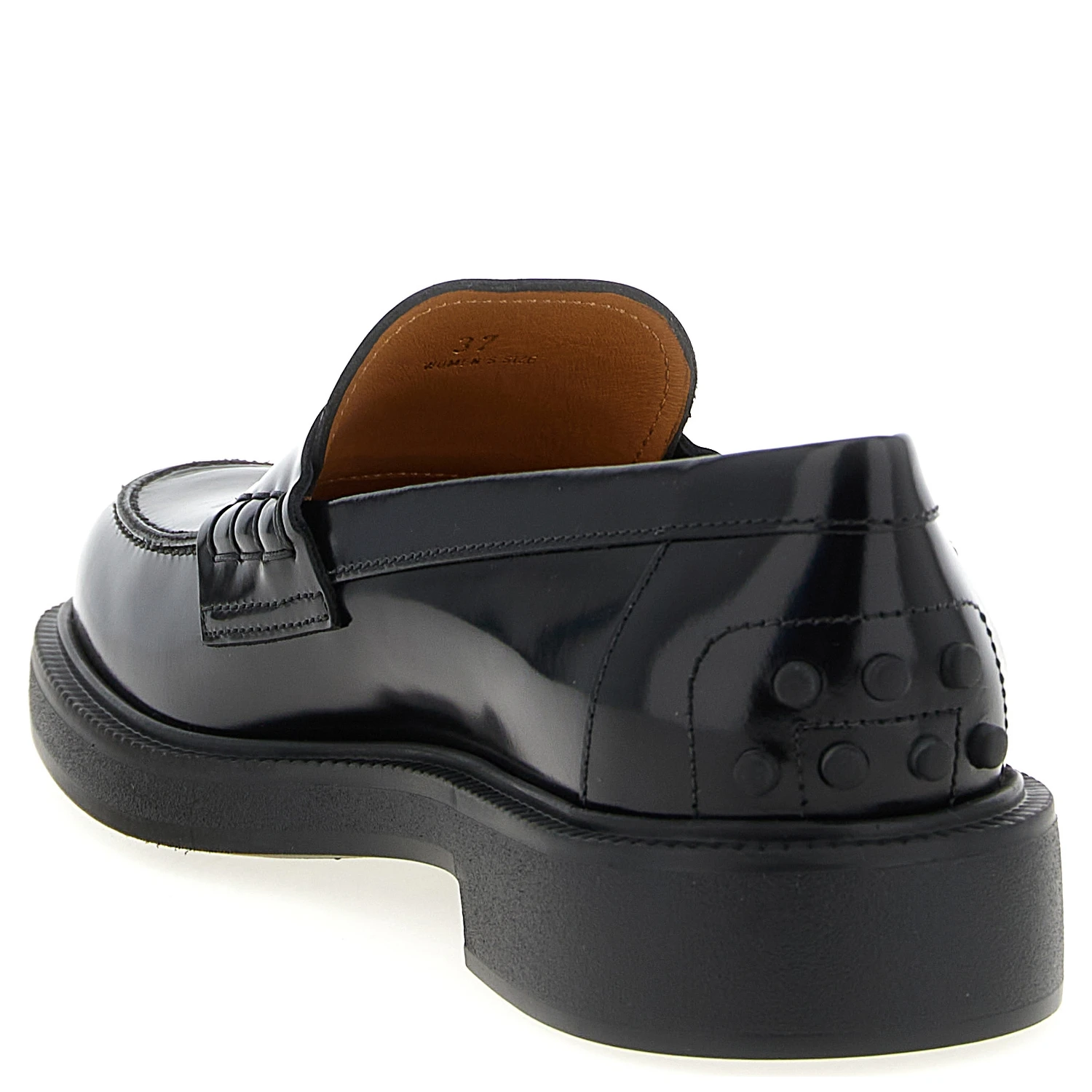 Black Calfskin Slip-On Loafers