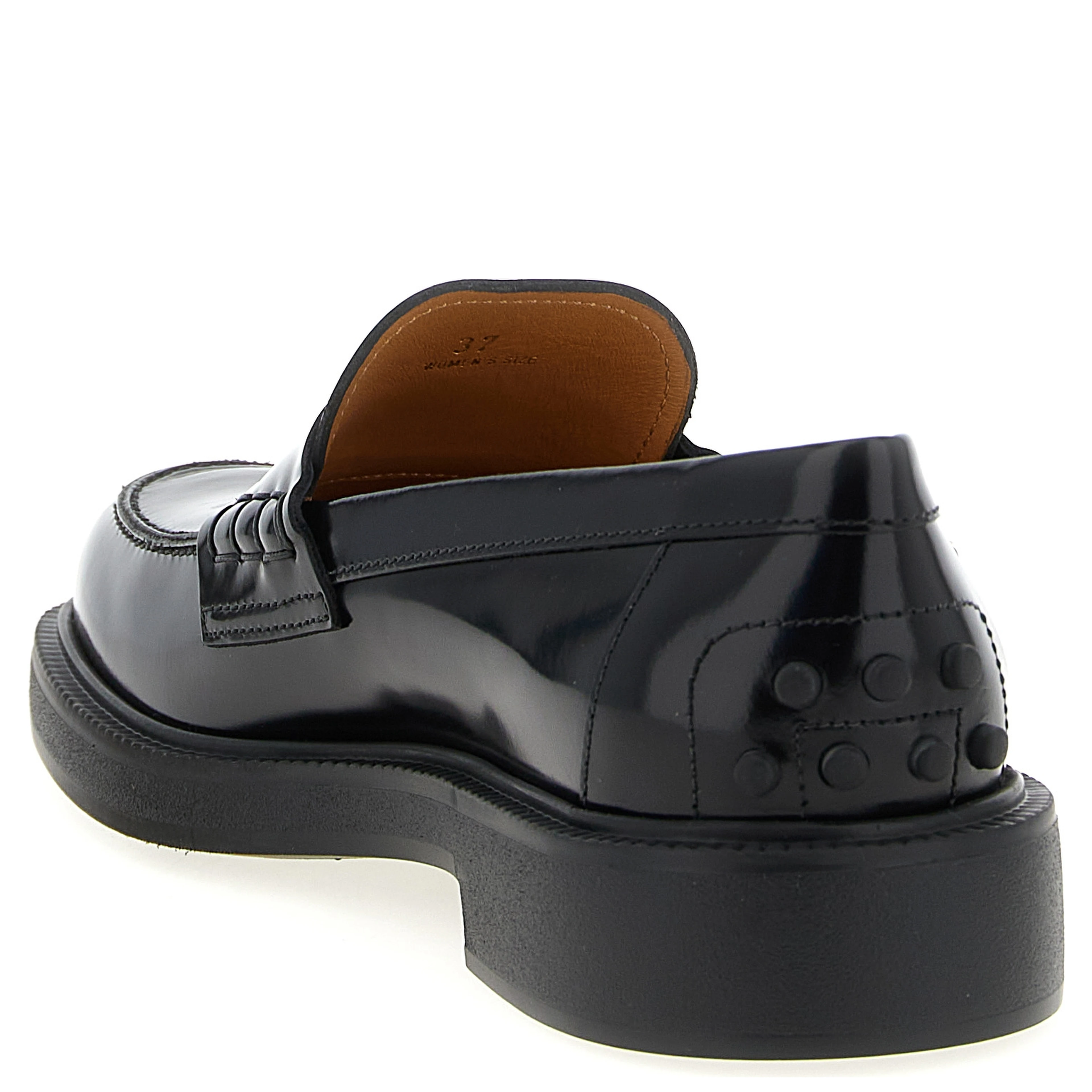Black Calfskin Slip-On Loafers