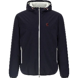 Blue Polyamide Shell Jacket