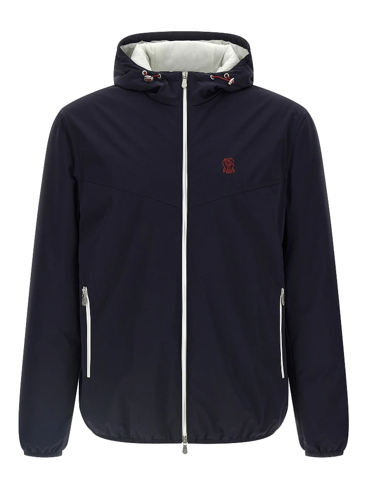 Blue Polyamide Shell Jacket
