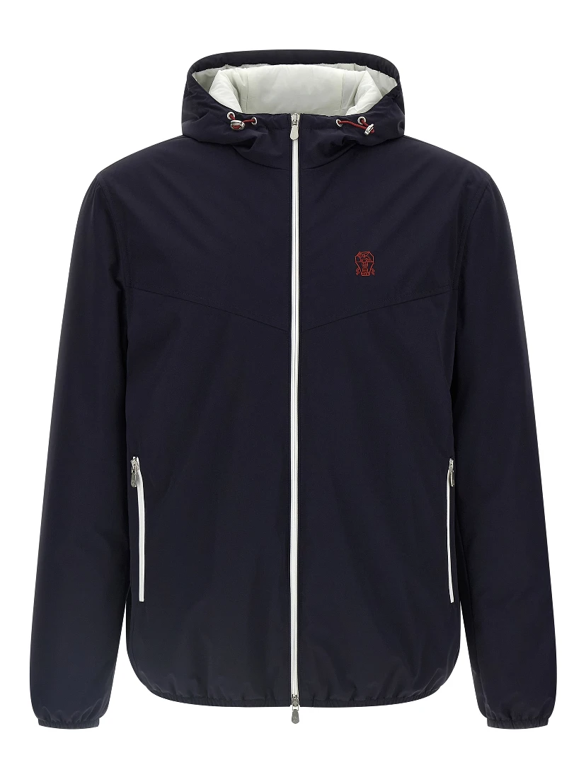 Blue Polyamide Shell Jacket