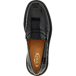 Black Calfskin Slip-On Loafers