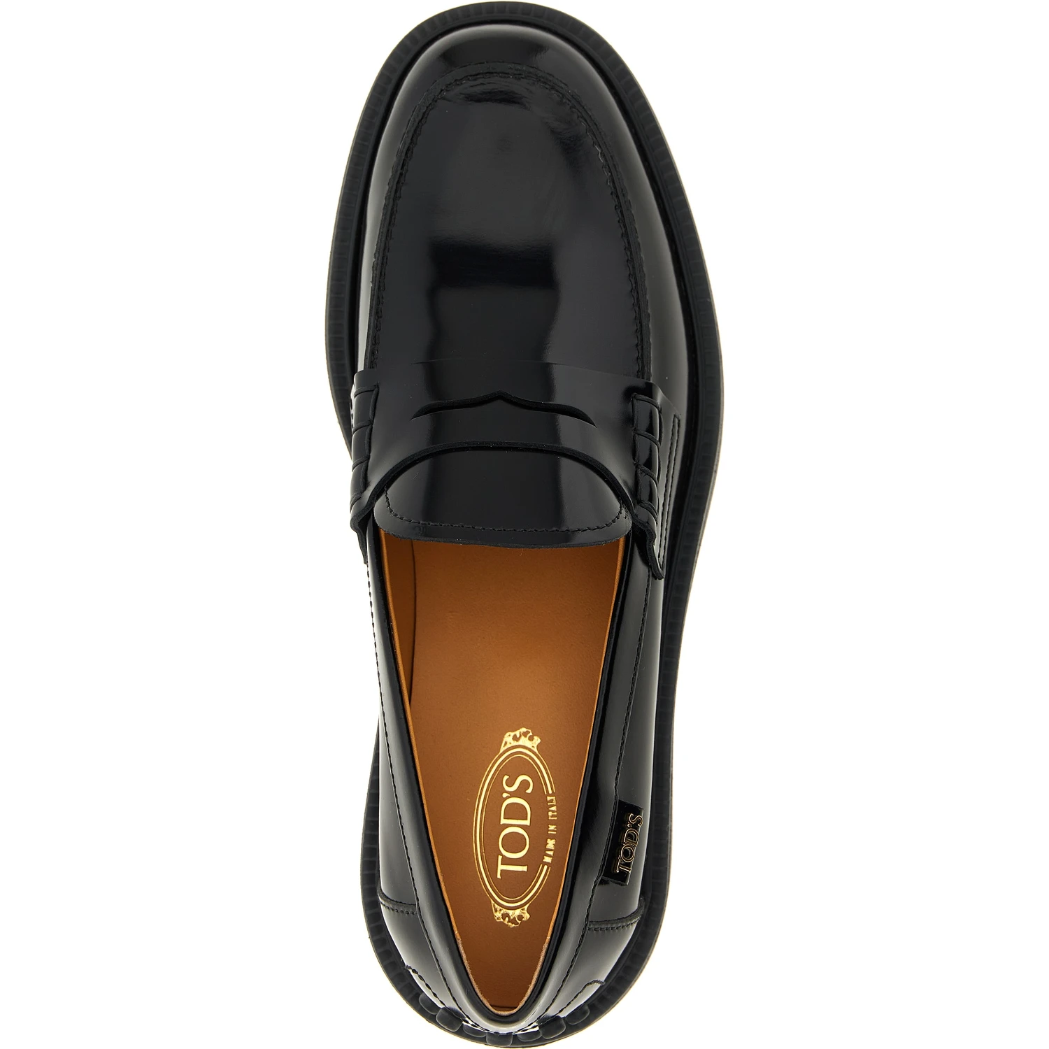 Black Calfskin Slip-On Loafers