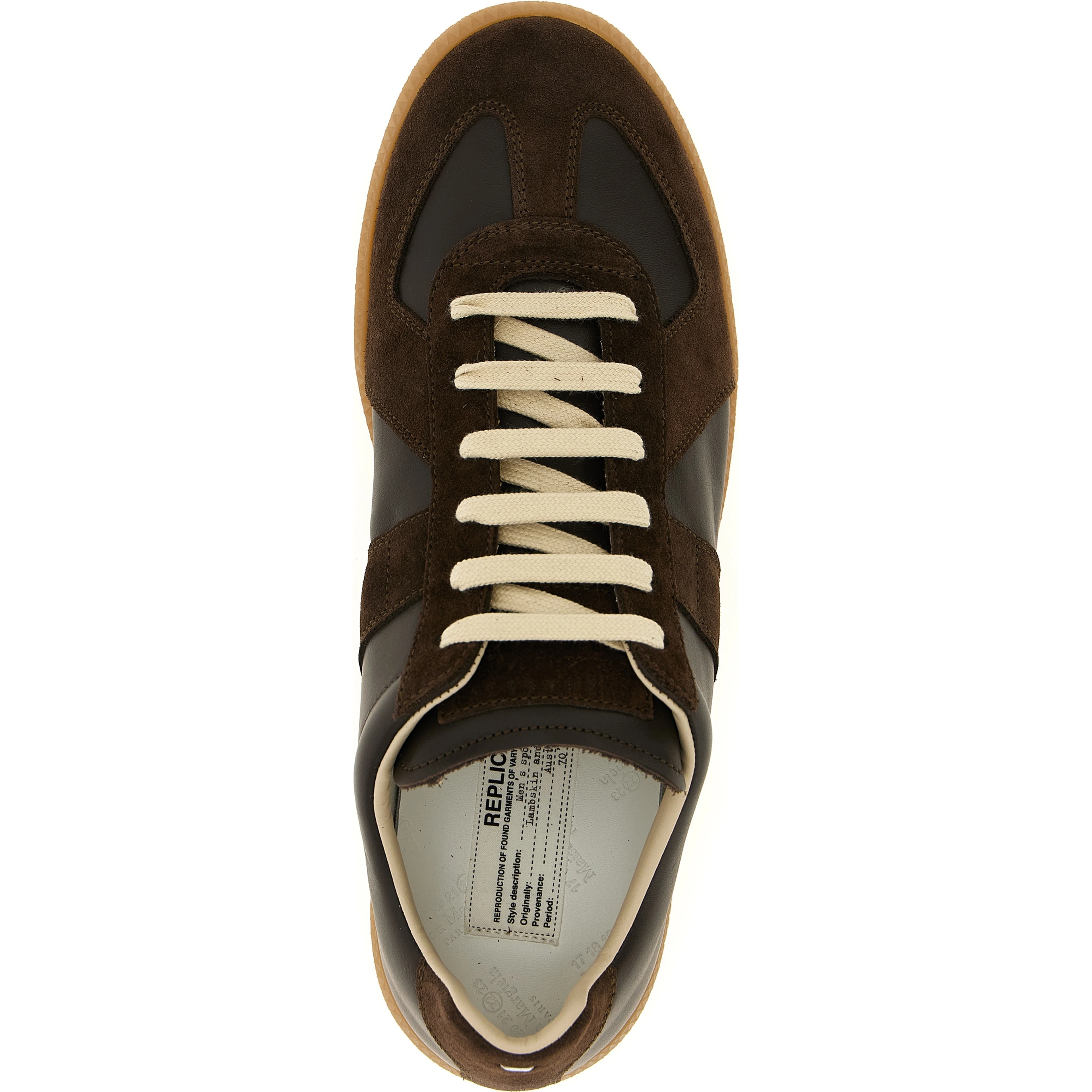 Brown Calfskin Athletic Sneakers