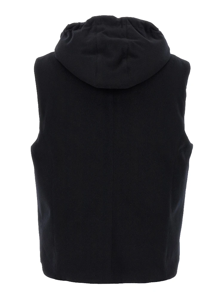 Black Wool Sleeveless Jacket alternative