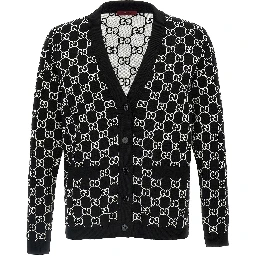 Bicolor Wool Cardigan