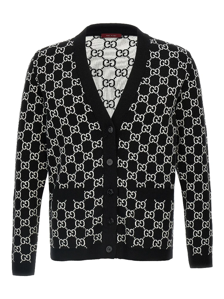 Bicolor Wool Cardigan
