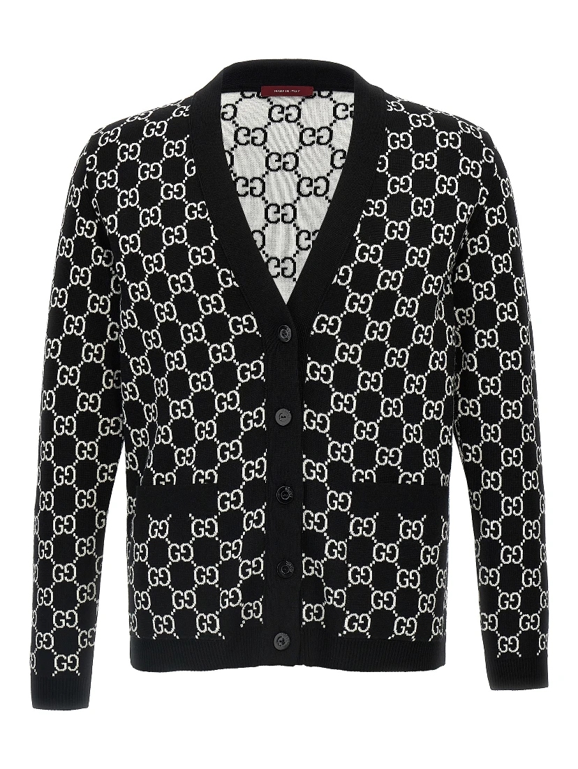 Bicolor Wool Cardigan
