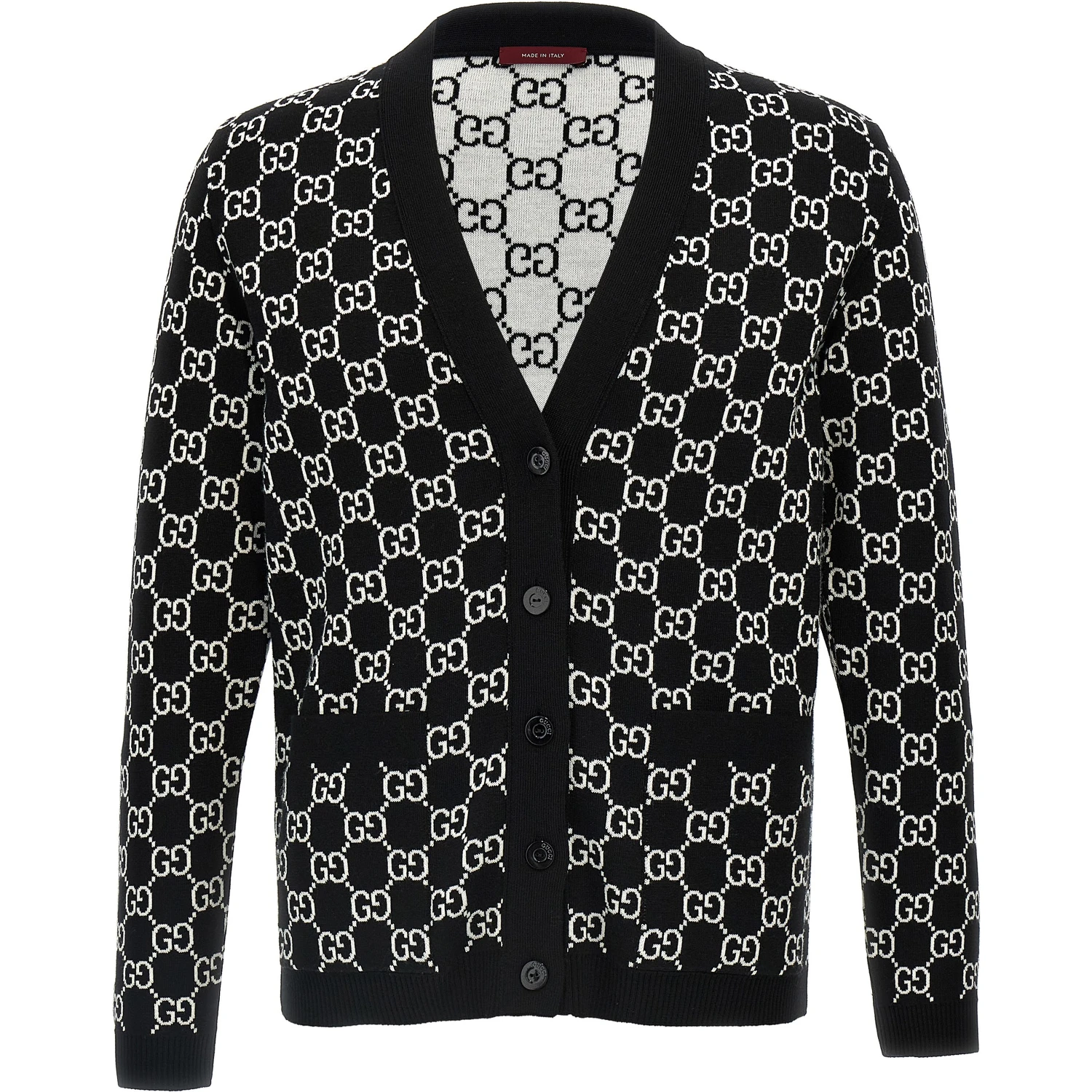 Bicolor Wool Cardigan