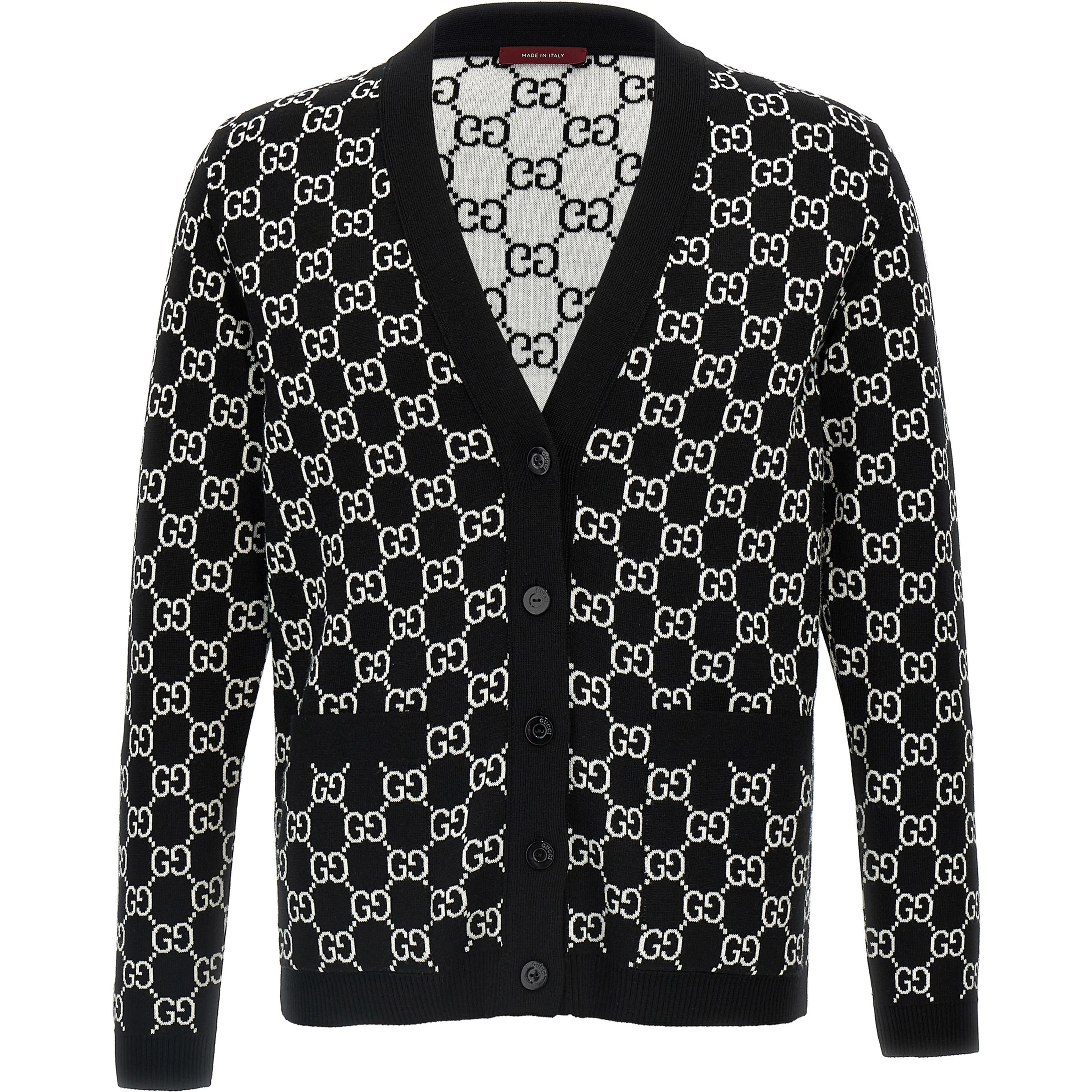 Bicolor Wool Cardigan