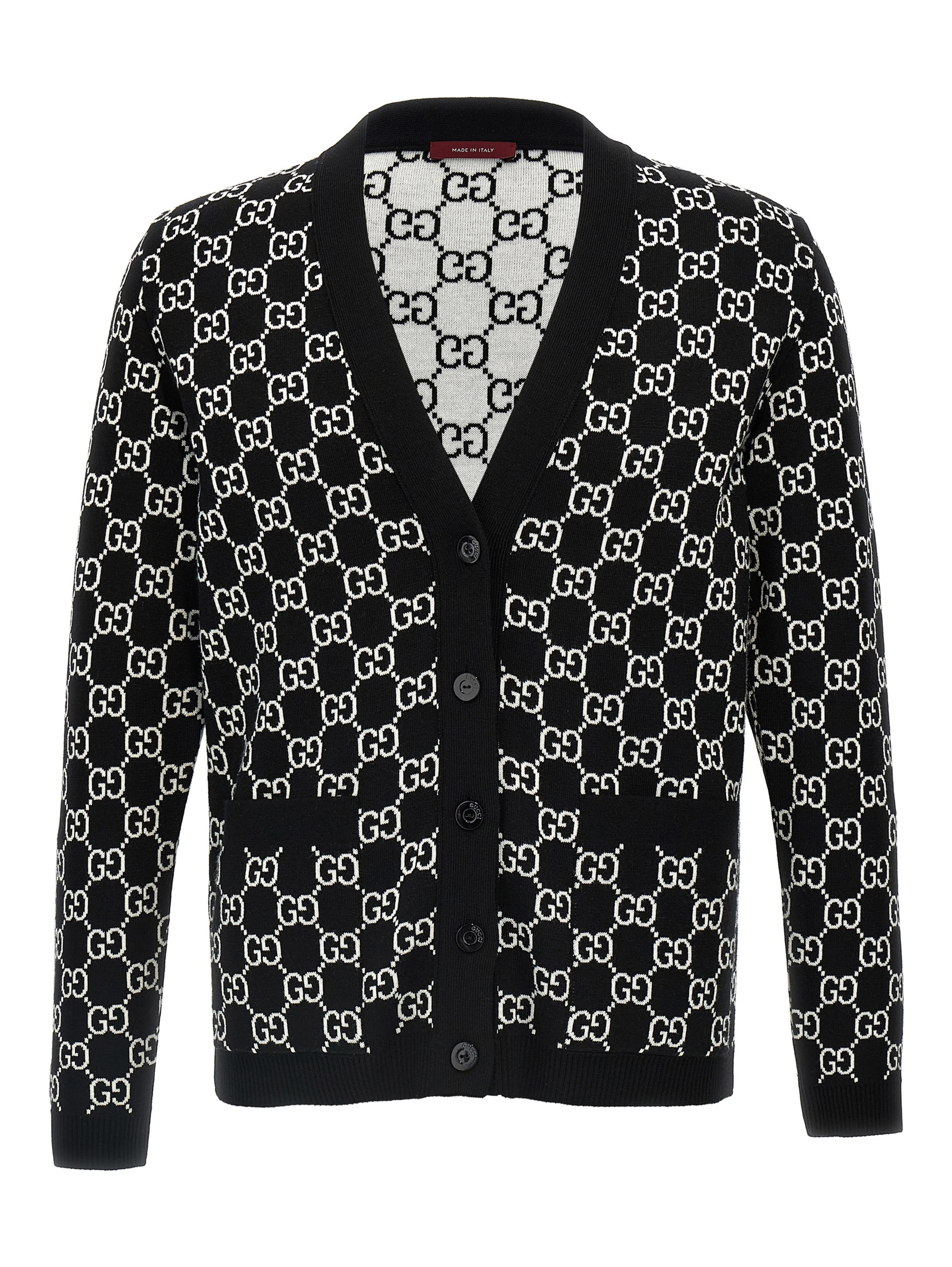 Bicolor Wool Cardigan