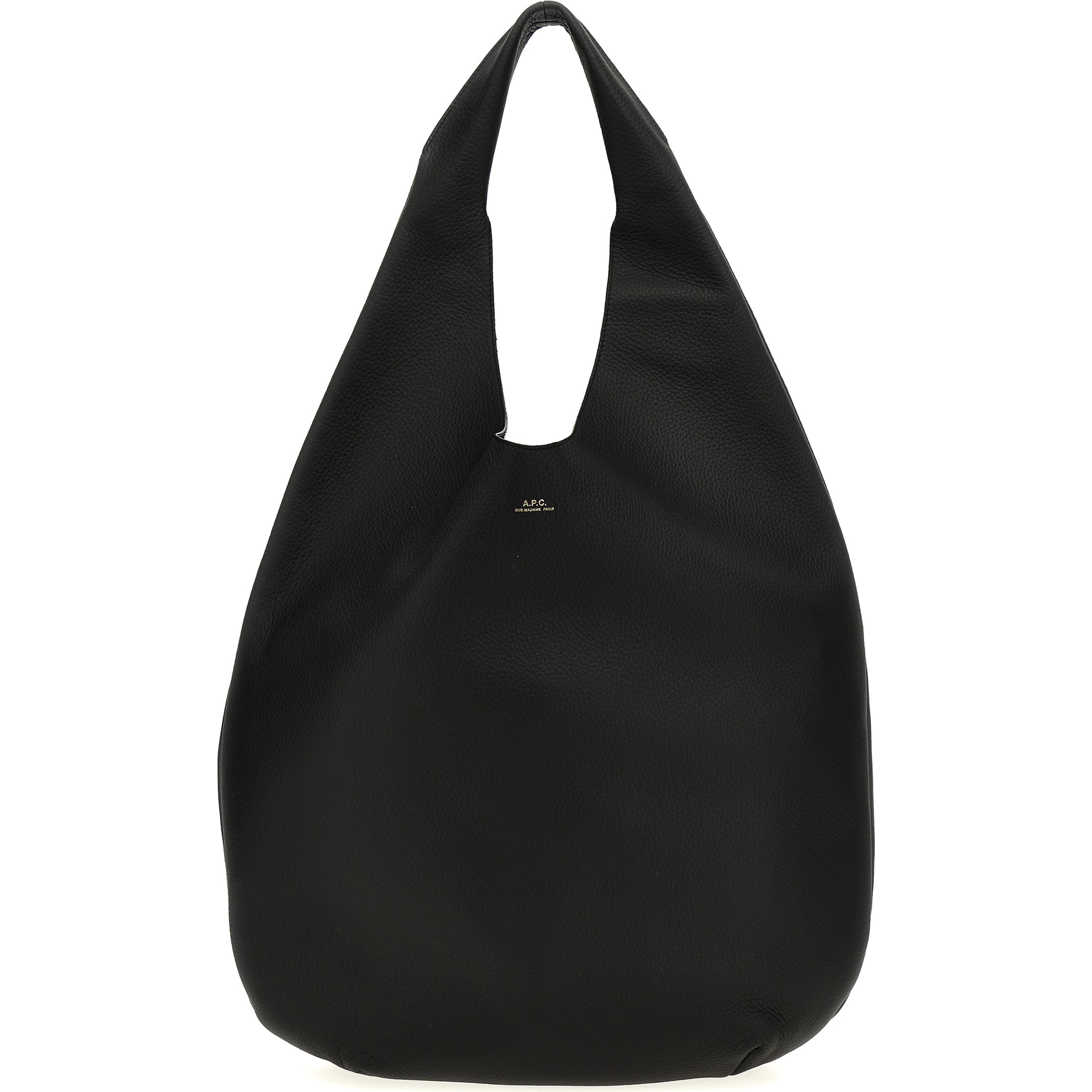Black Calfskin Shoulder Bag