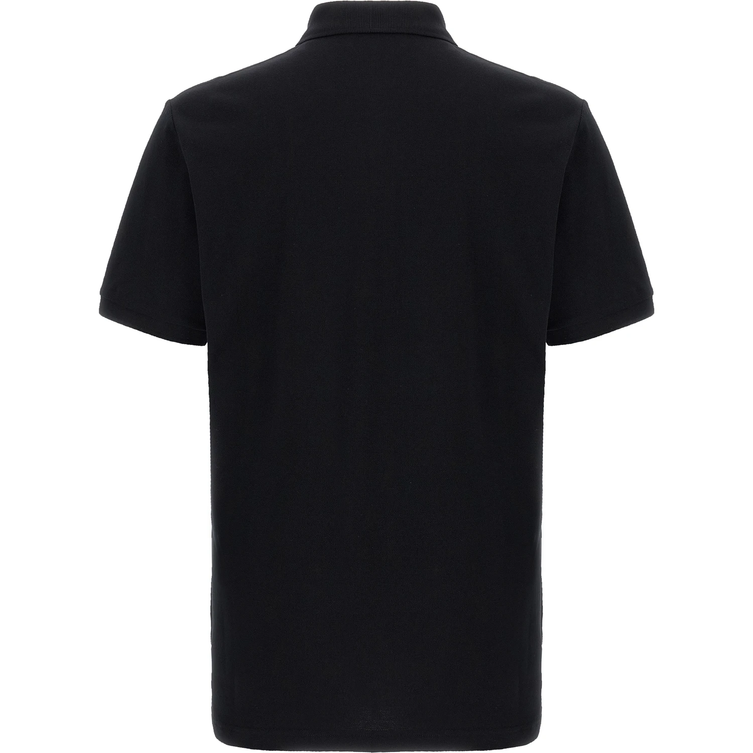Black Cotton Polo Shirt