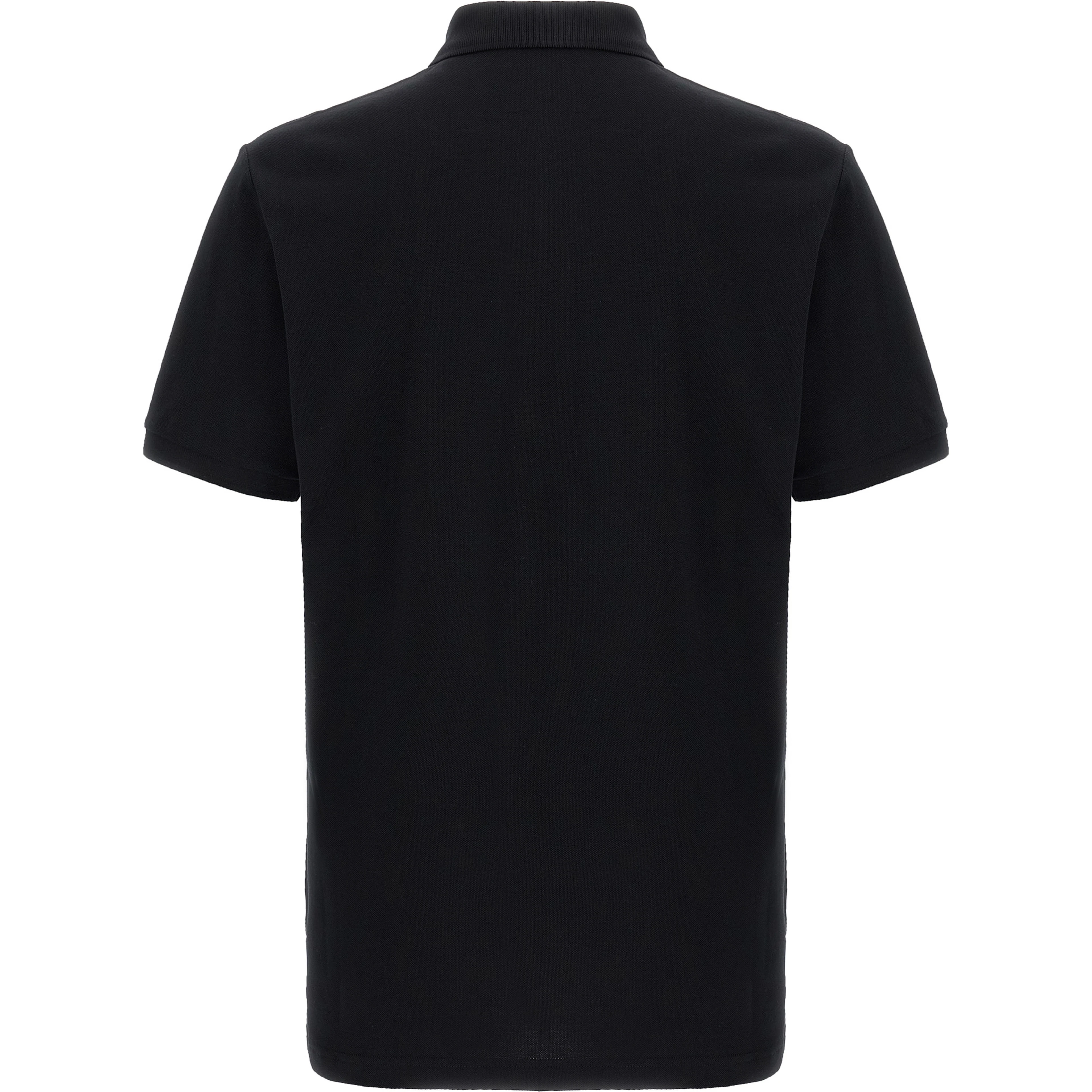 Black Cotton Polo Shirt