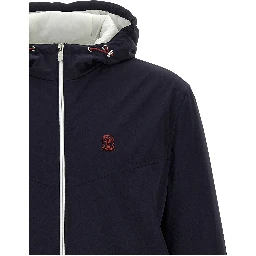 Blue Polyamide Shell Jacket