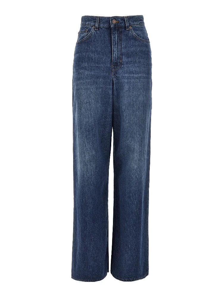 Blue Cotton Jeans Denim