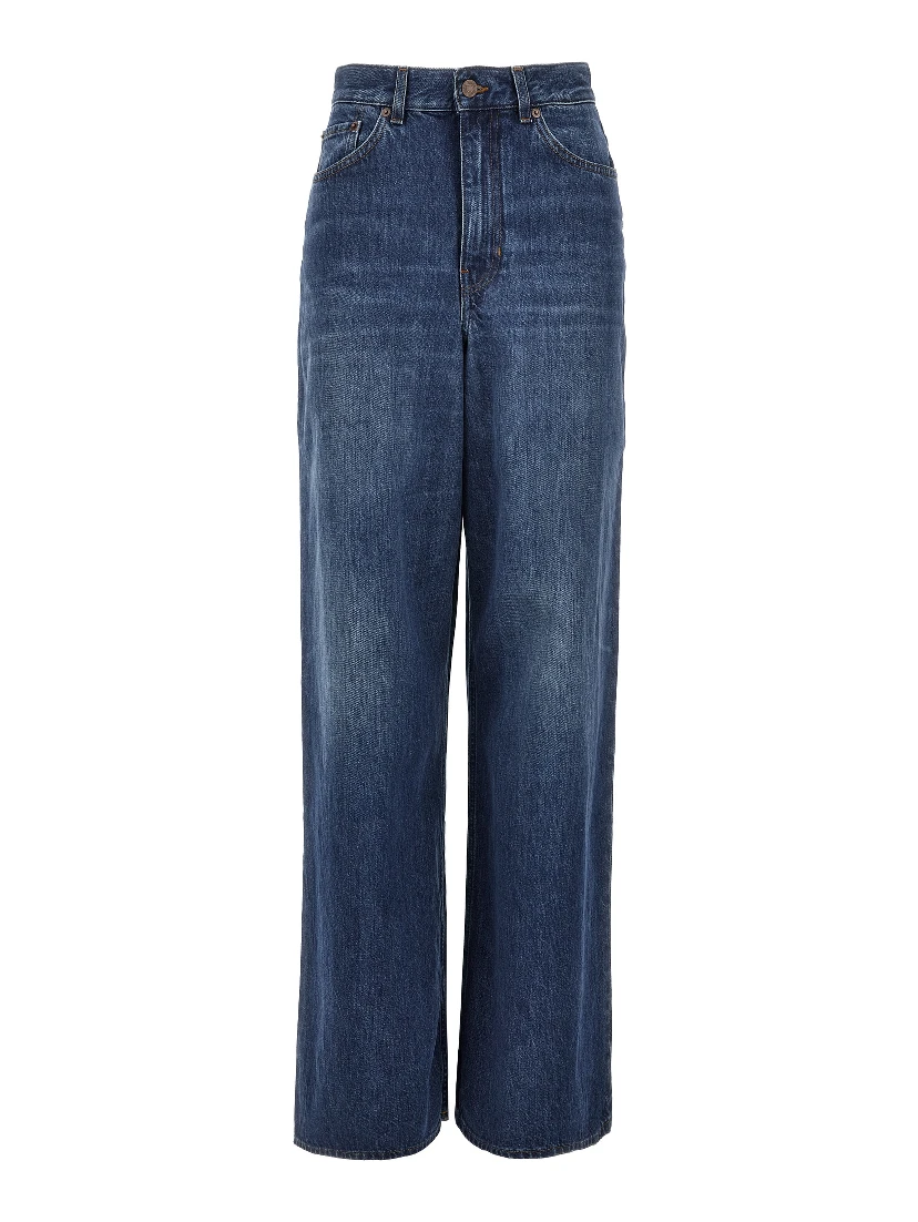 Blue Cotton Jeans Denim