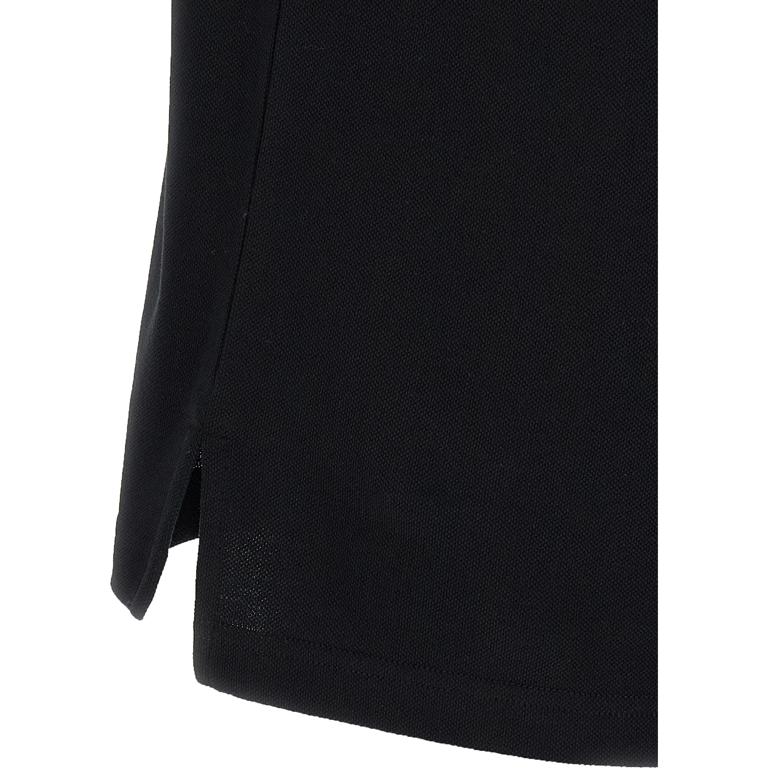 Black Cotton Polo Shirt