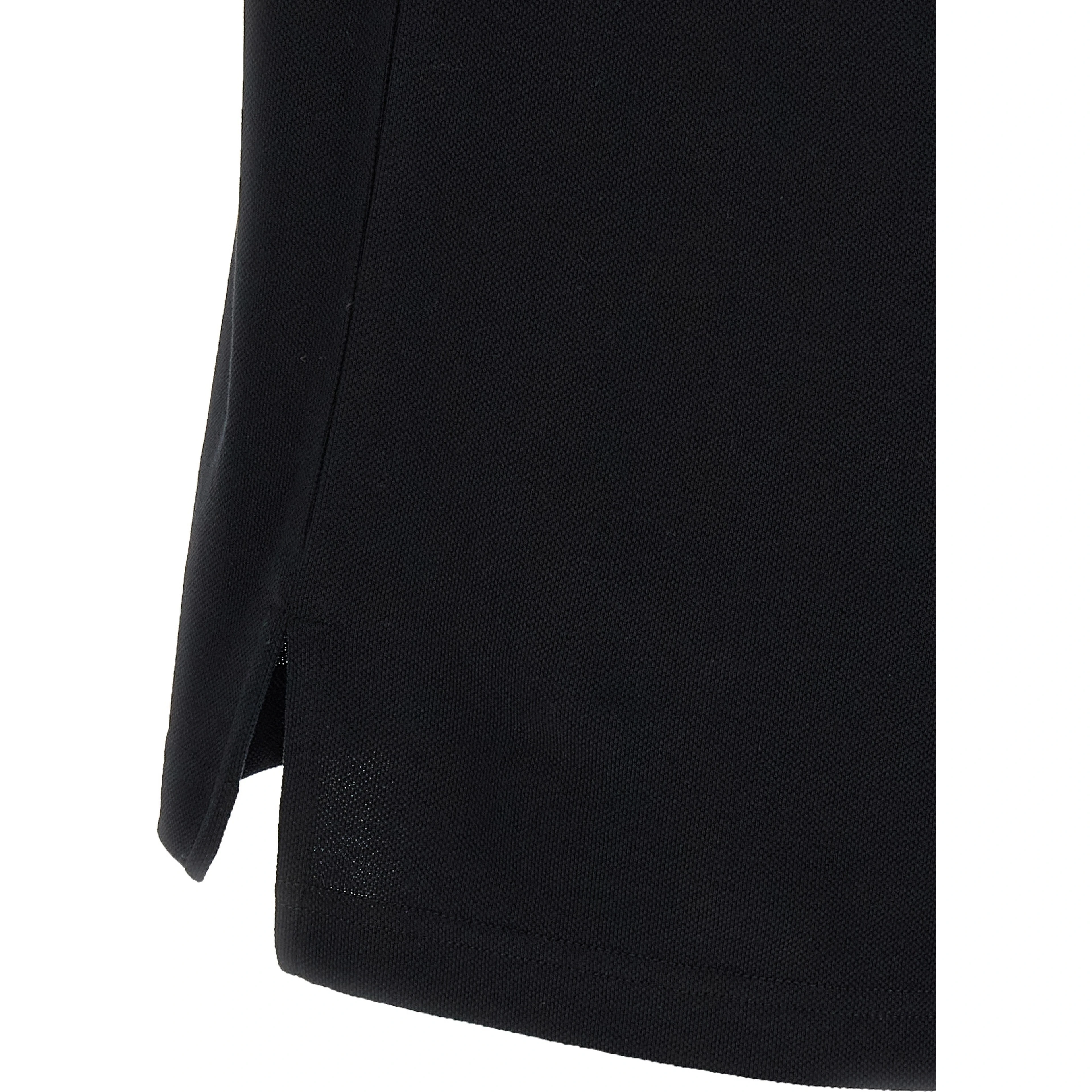 Black Cotton Polo Shirt