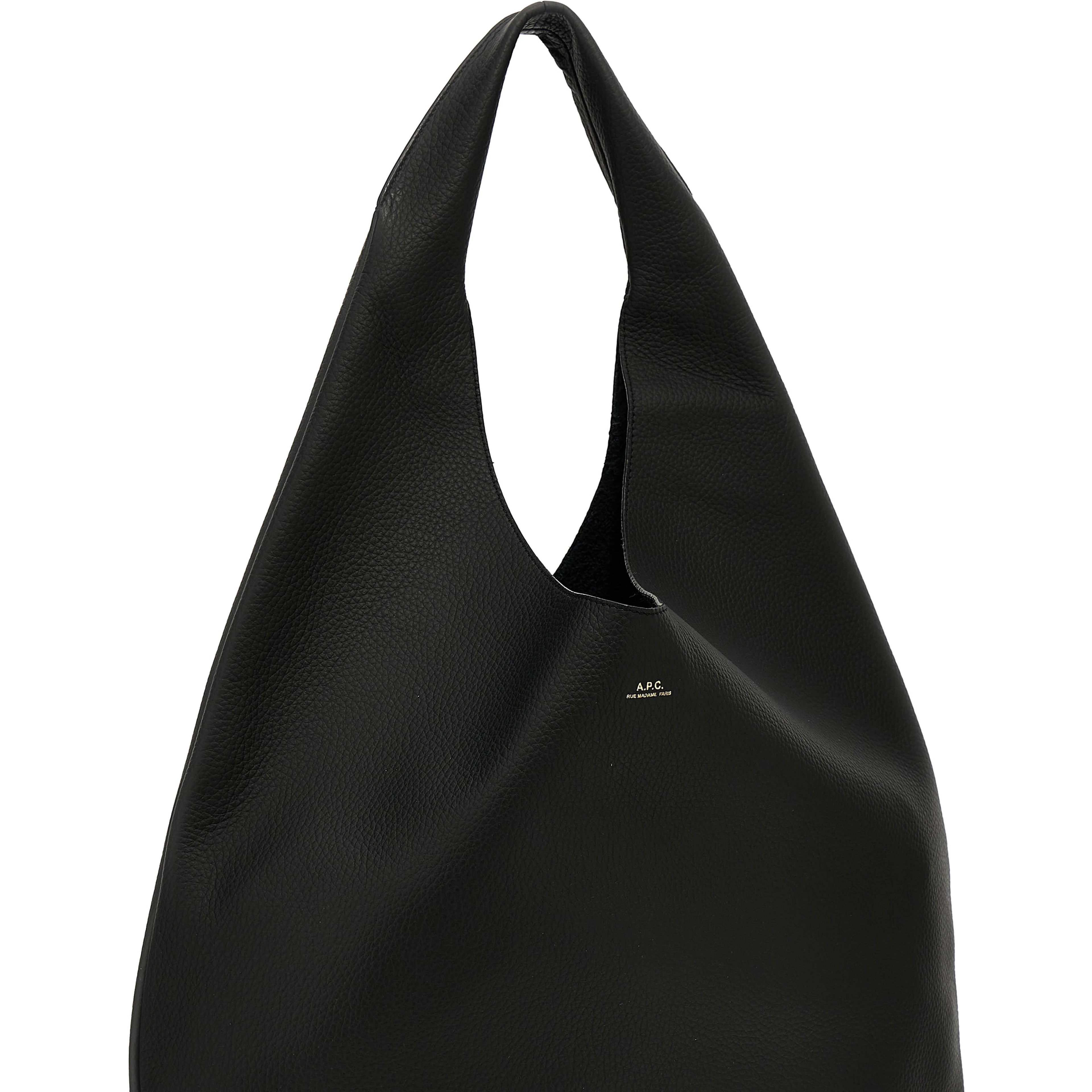 Black Calfskin Shoulder Bag