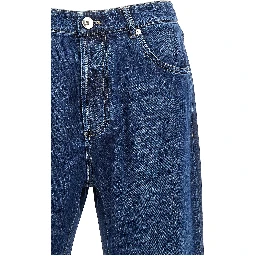 Blue Cotton Relaxed Fit Jeans