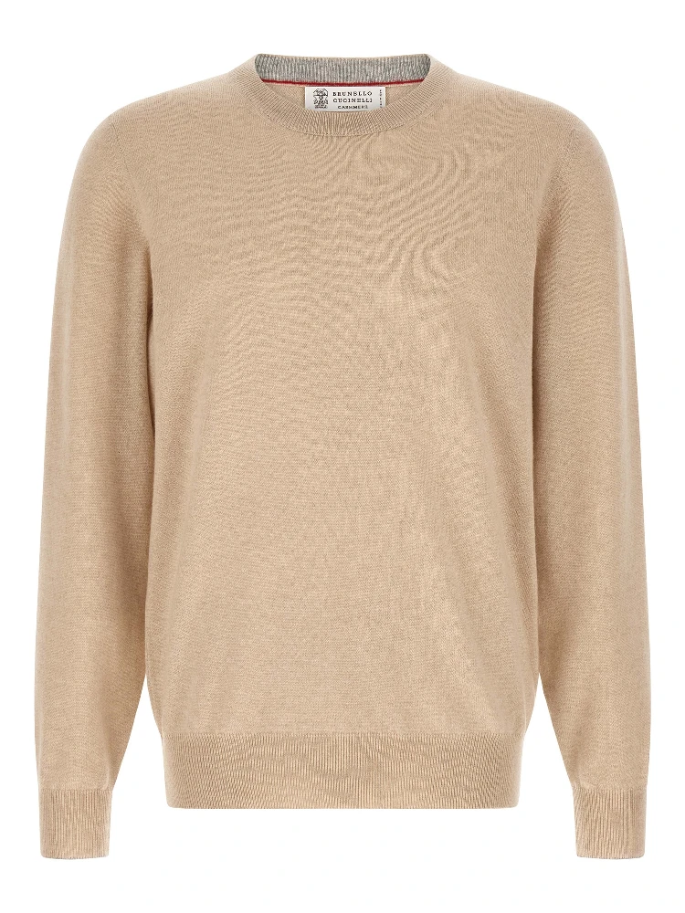 Beige Cashmere Cardigan