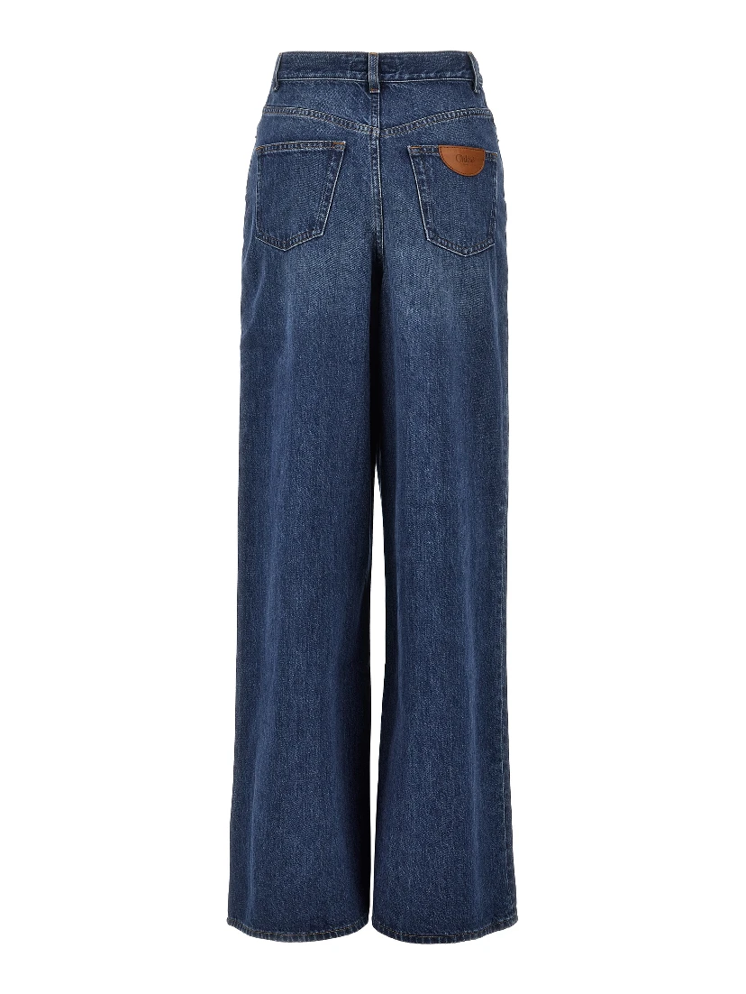 Blue Cotton Jeans Denim