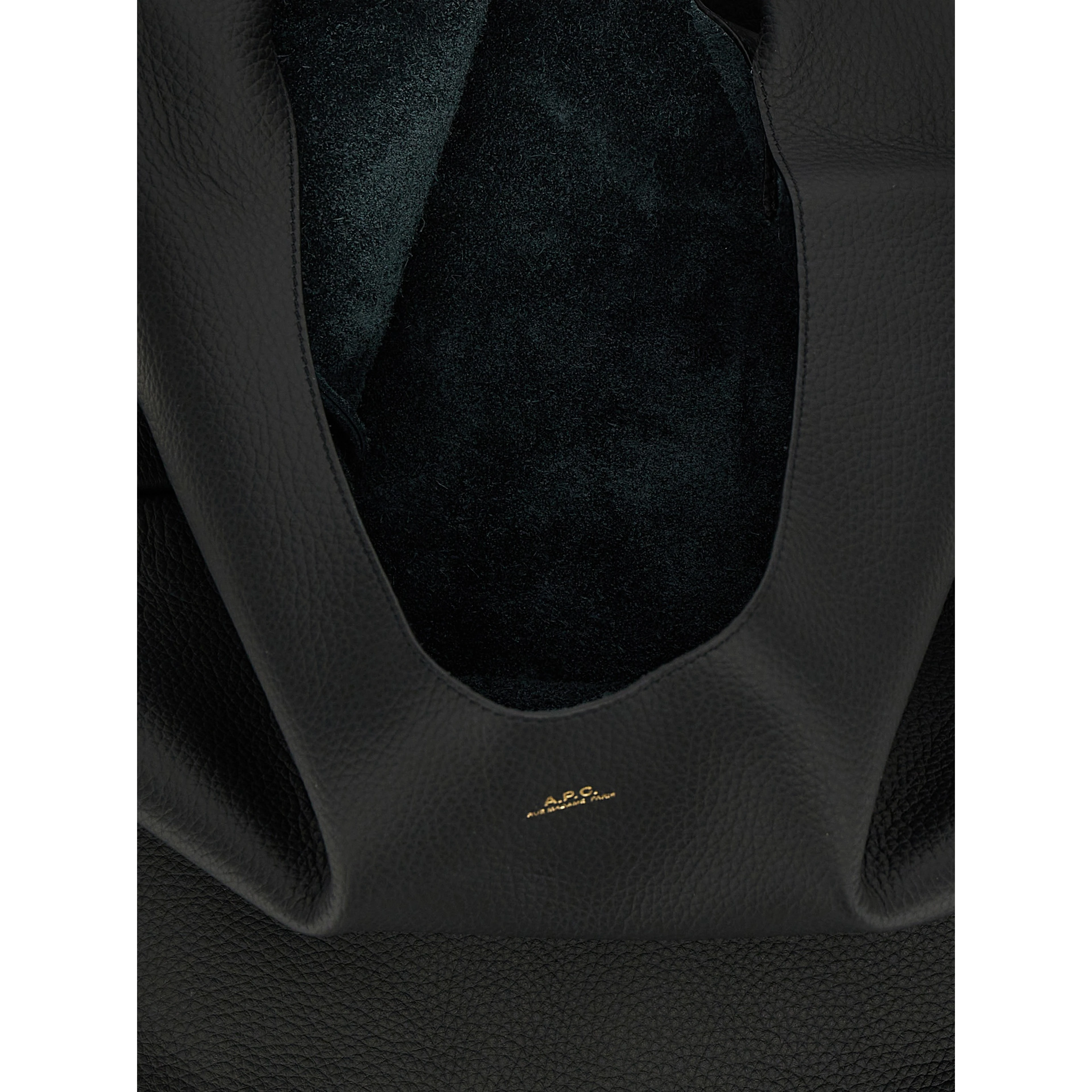 Black Calfskin Shoulder Bag