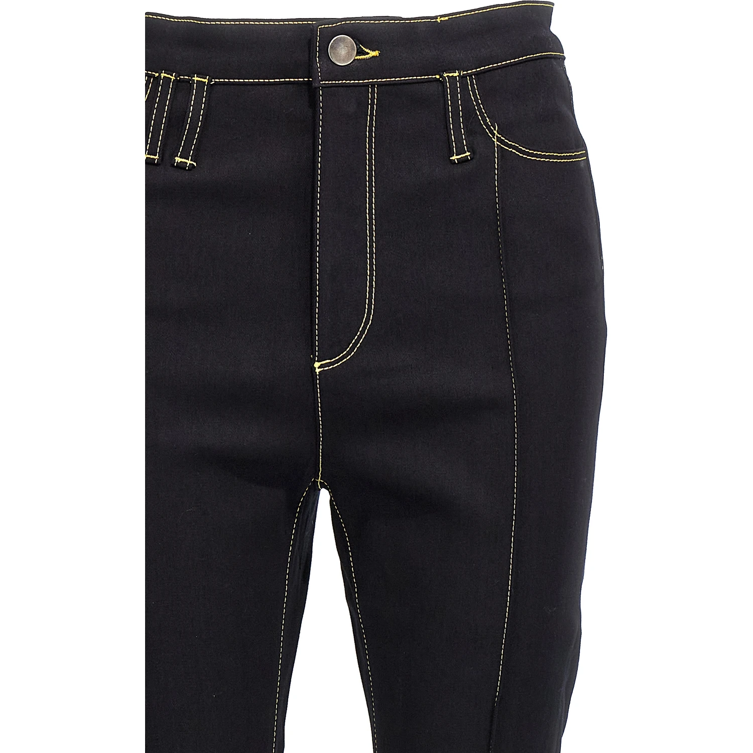 Black Cotton Slim Fit Jeans