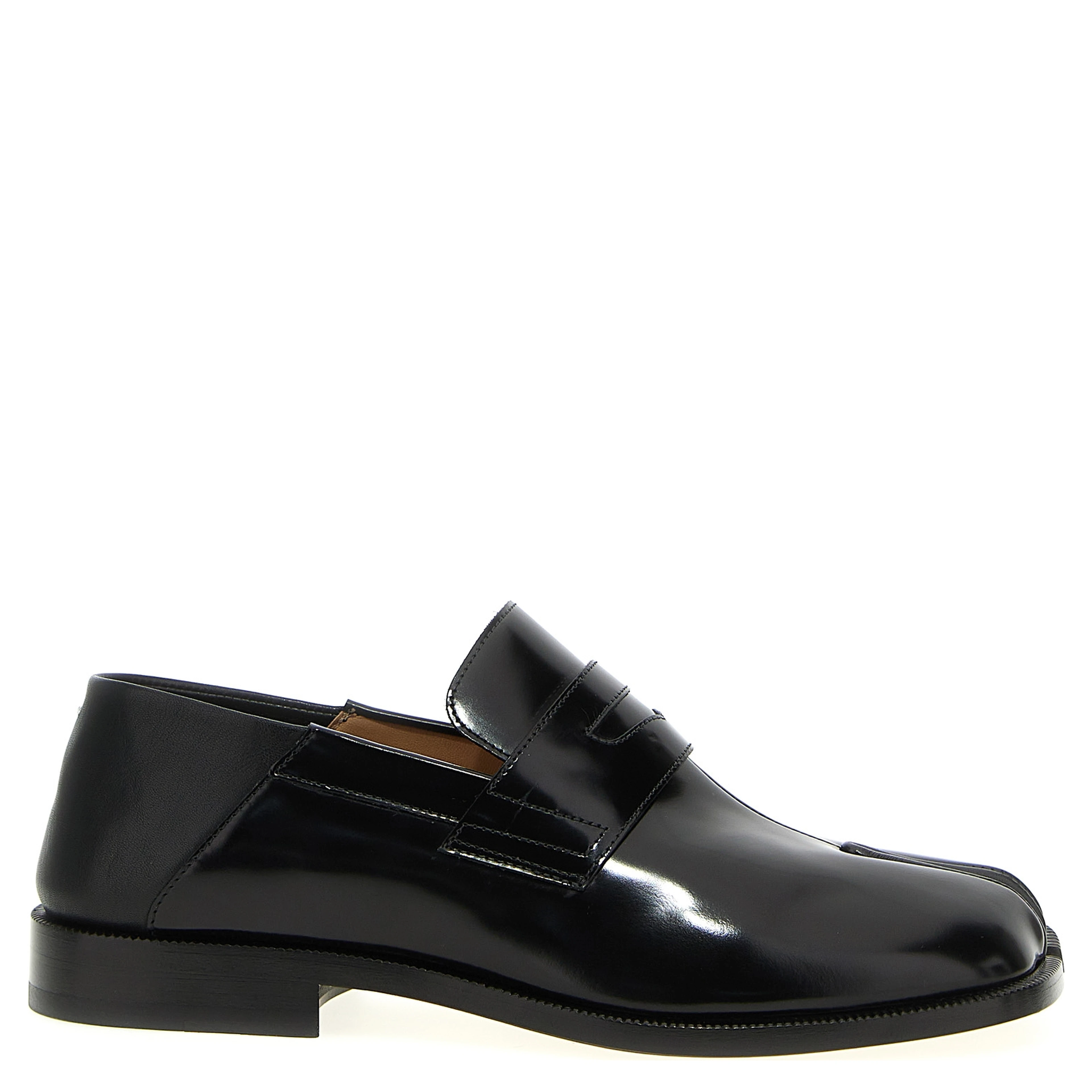 Black Calfskin Slip-On Loafers