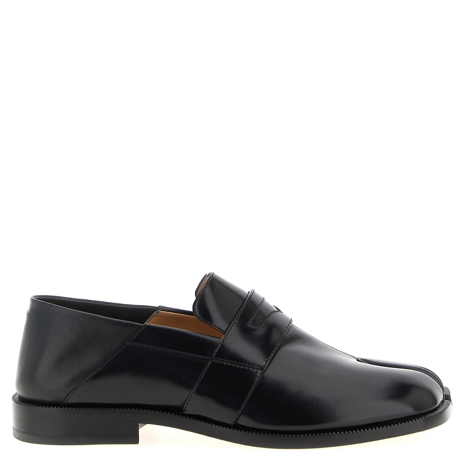 Black Calfskin Slip-On Loafers
