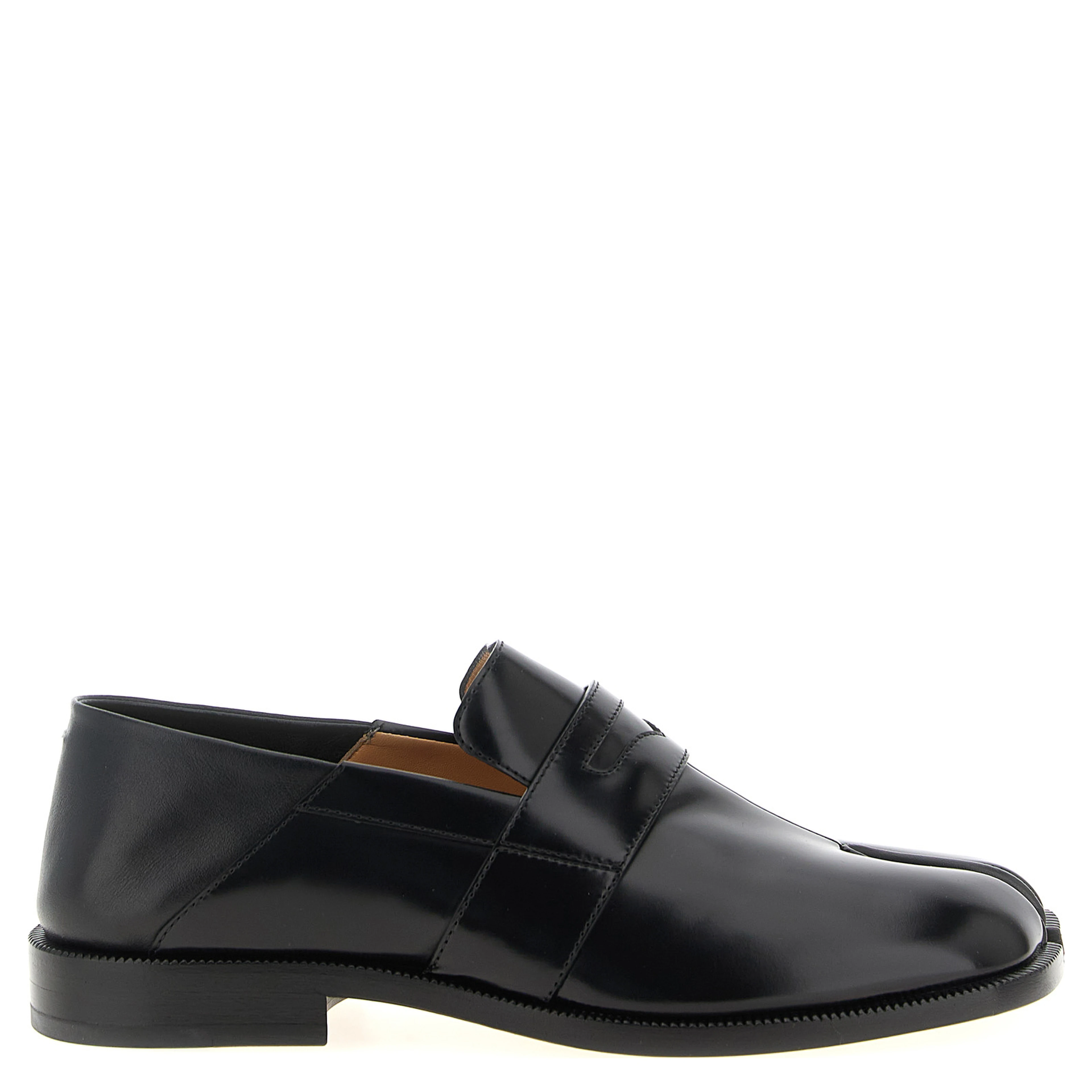 Black Calfskin Slip-On Loafers