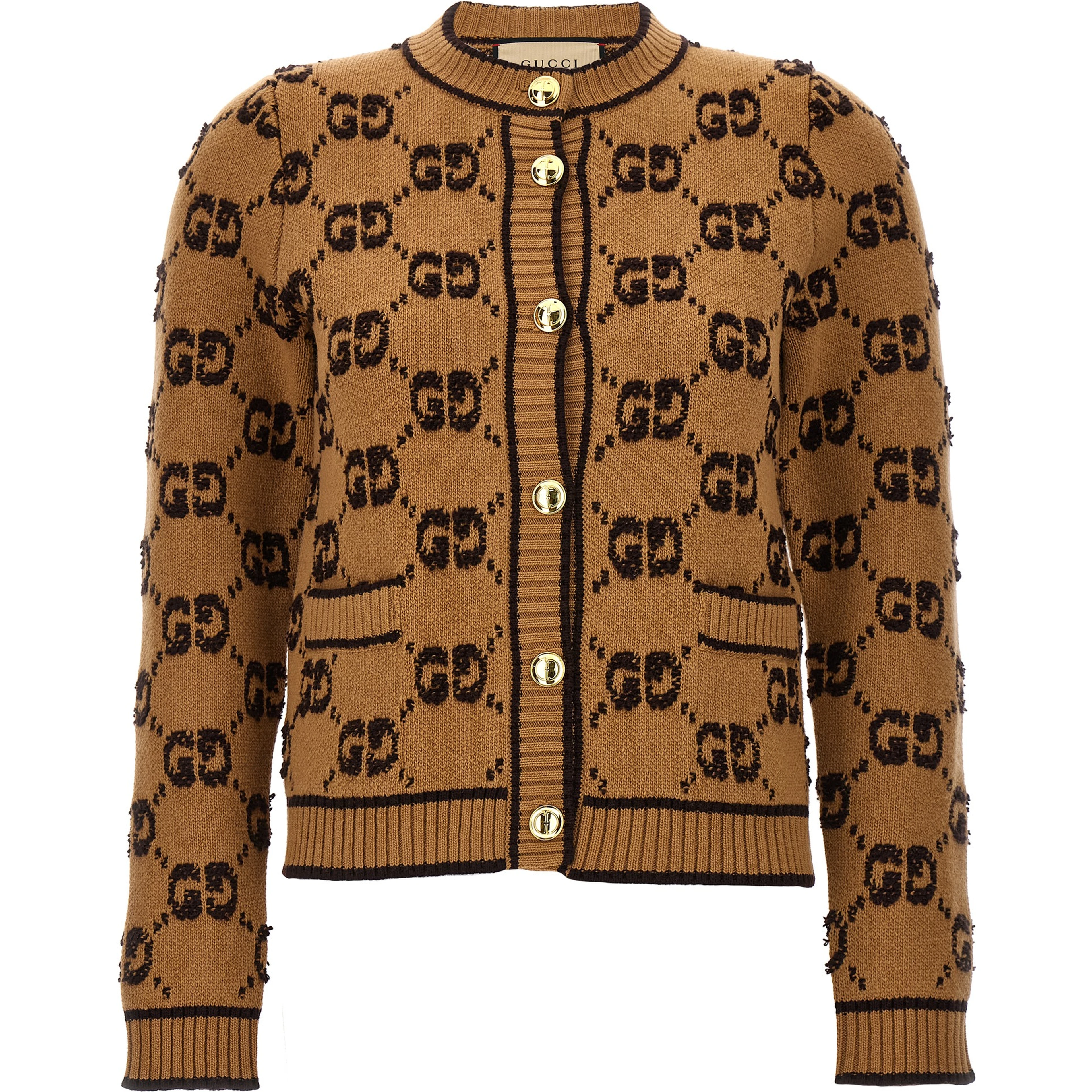 Beige Wool Cardigan