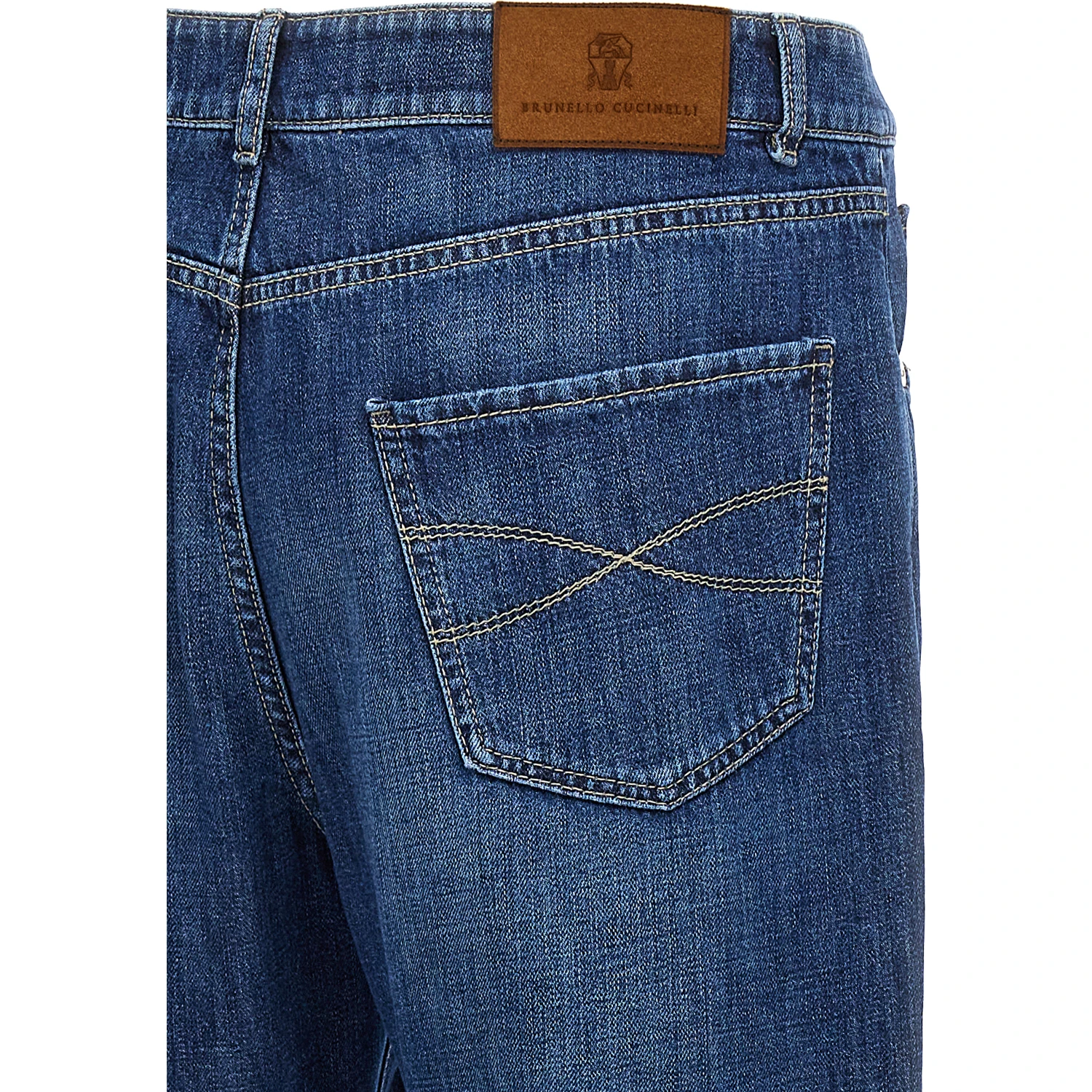 Blue Cotton Relaxed Fit Jeans
