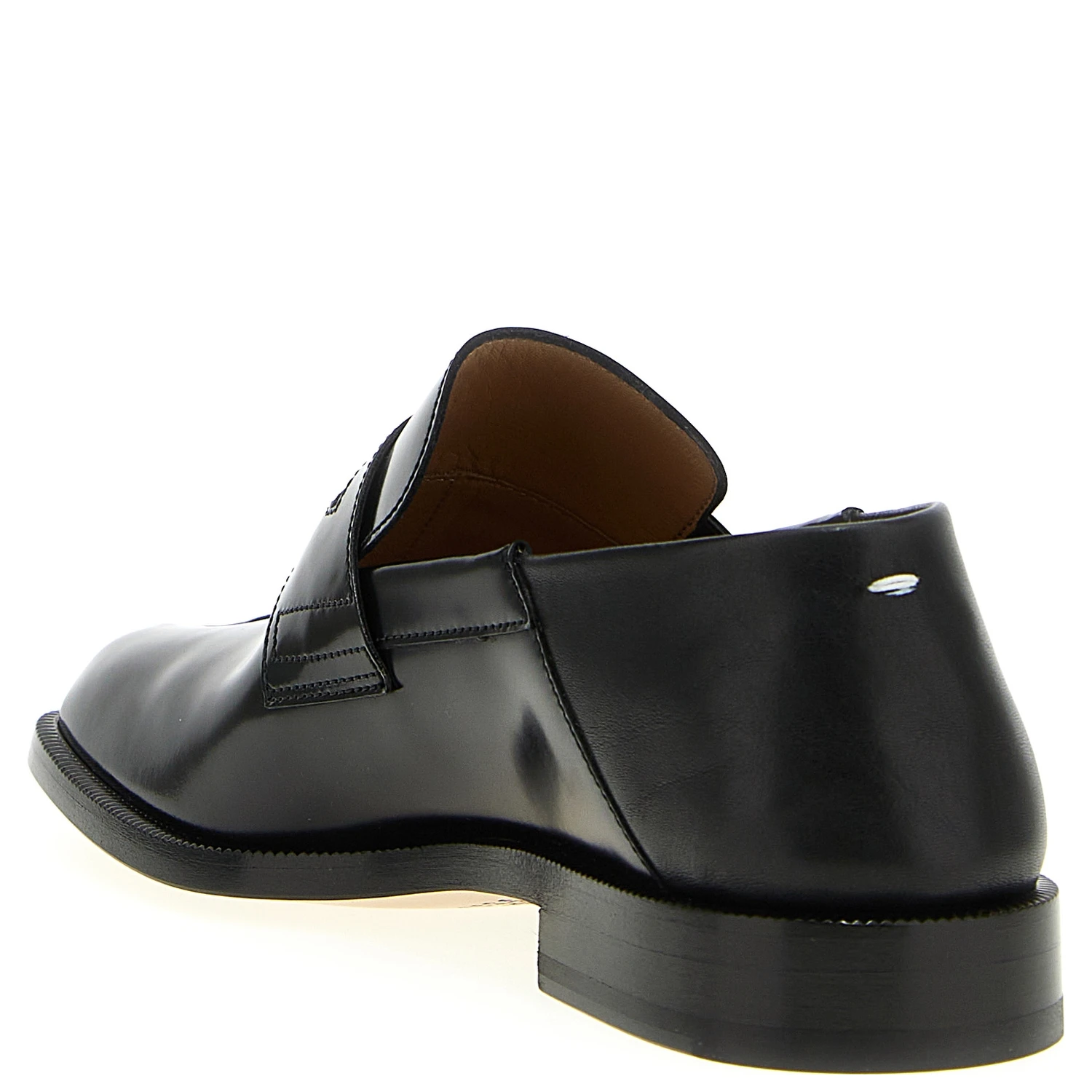 Black Calfskin Slip-On Loafers