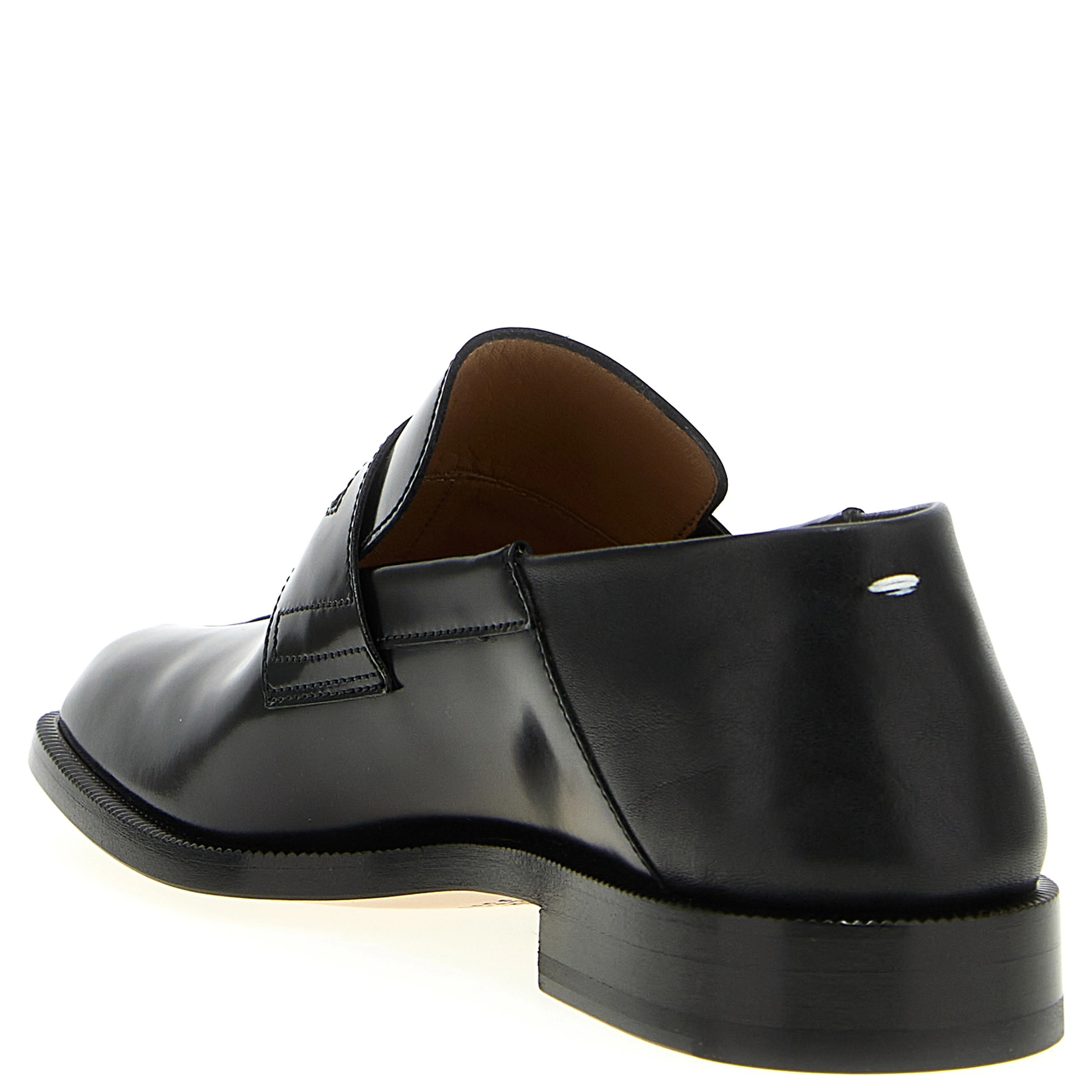 Black Calfskin Slip-On Loafers